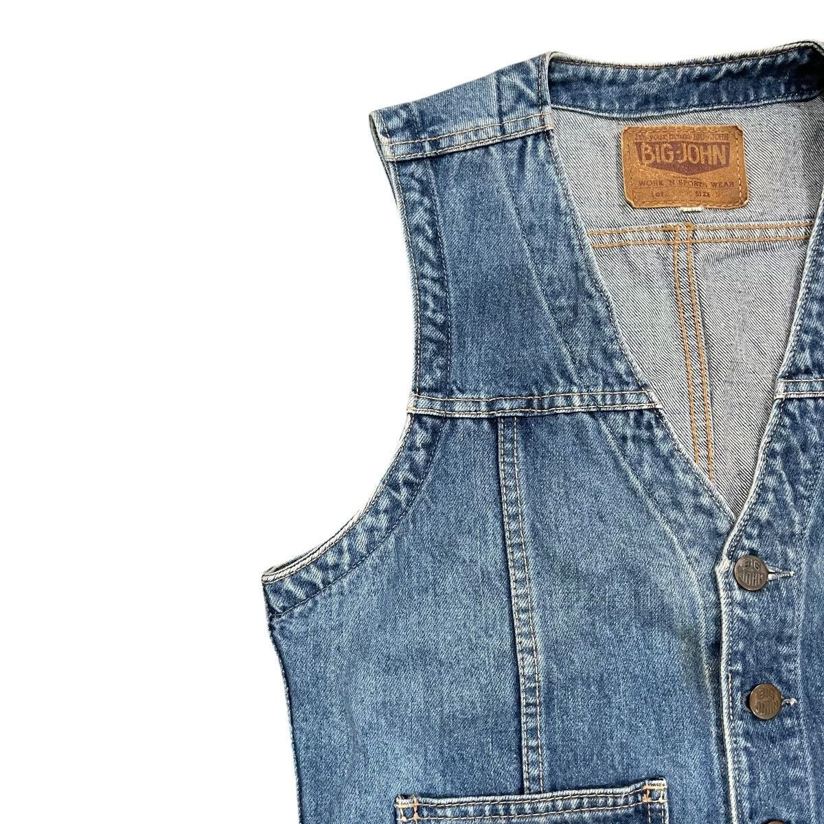 Big John Vintage Big John Denim Vest Size US M / EU 48-50 / 2 - 4 Thumbnail