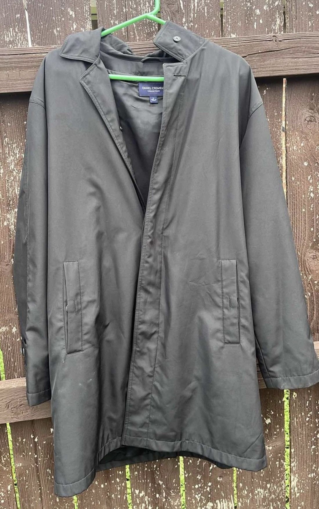 Daniel Cremieux Daniel Cremieux Men's Black Rain Trench Coat Jacket Size US L / EU 52-54 / 3 - 1 Thumbnail