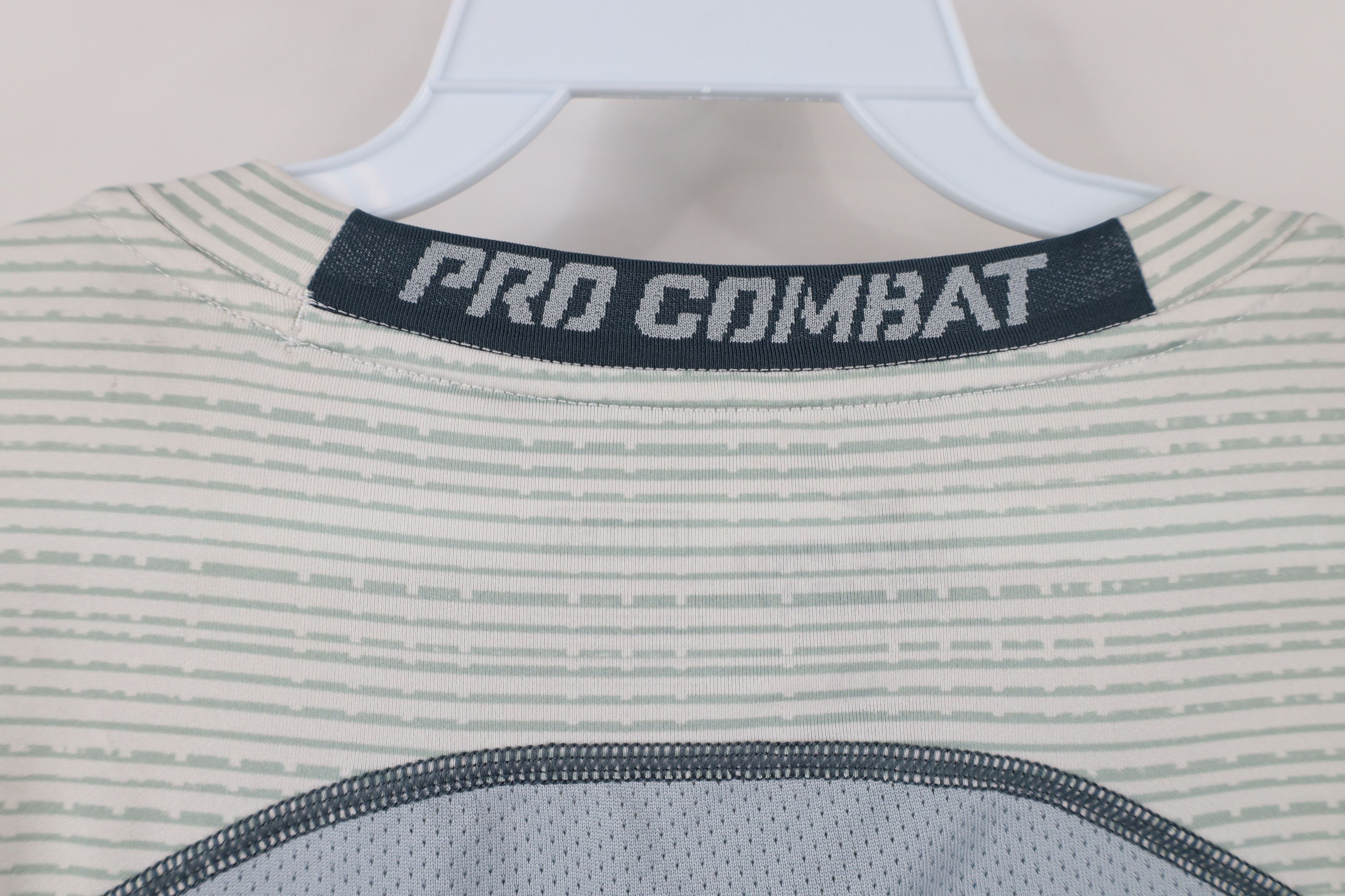 Nike × Vintage Nike Pro Combat Compression Training Gym T-Shirt Gray Size US XL / EU 56 / 4 - 11 Thumbnail