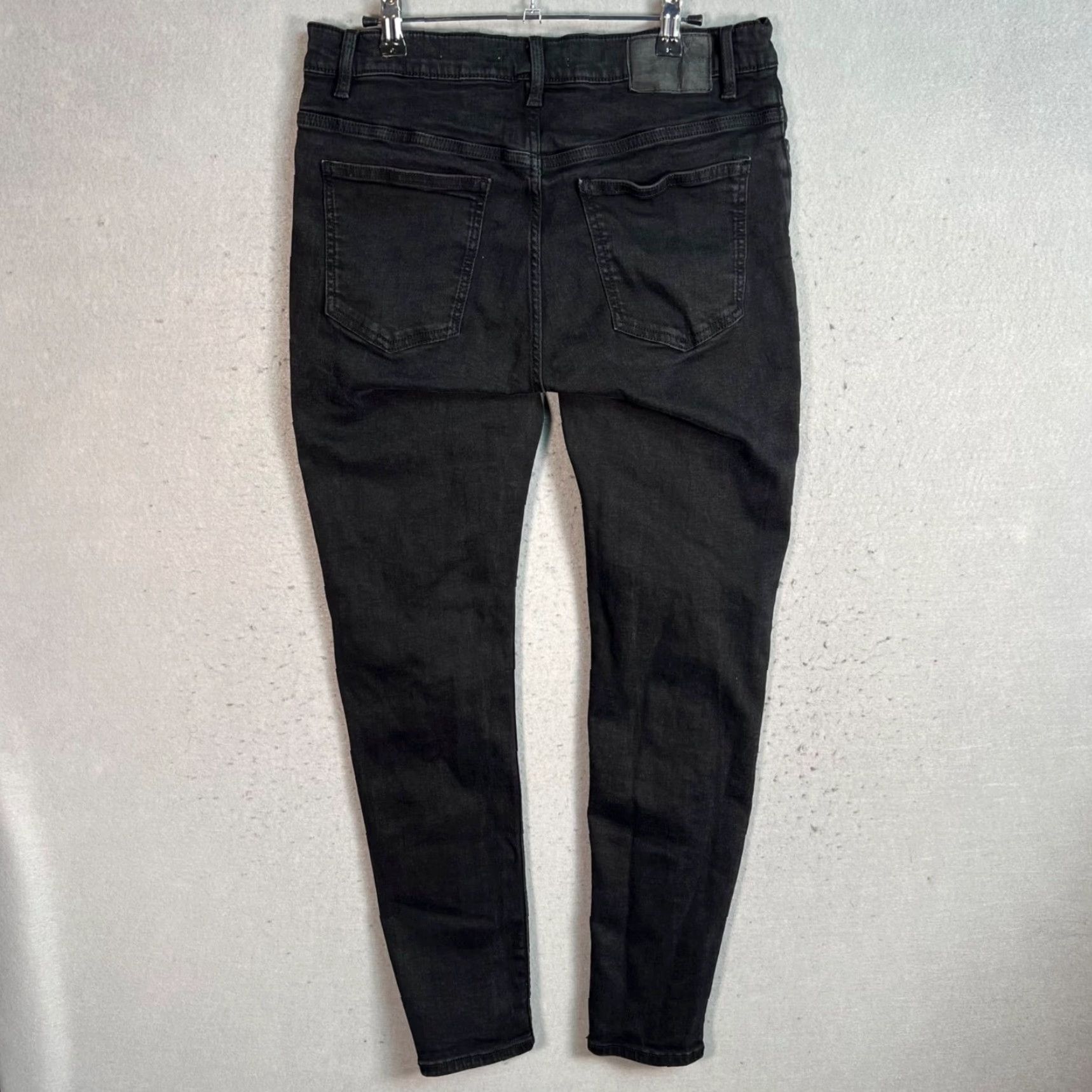 Mango VINTAGE MNG Black Skinny Jeans Womens Size 34 Dark Wash Denim Size 24" / US 00 / IT 34 - 2 Thumbnail