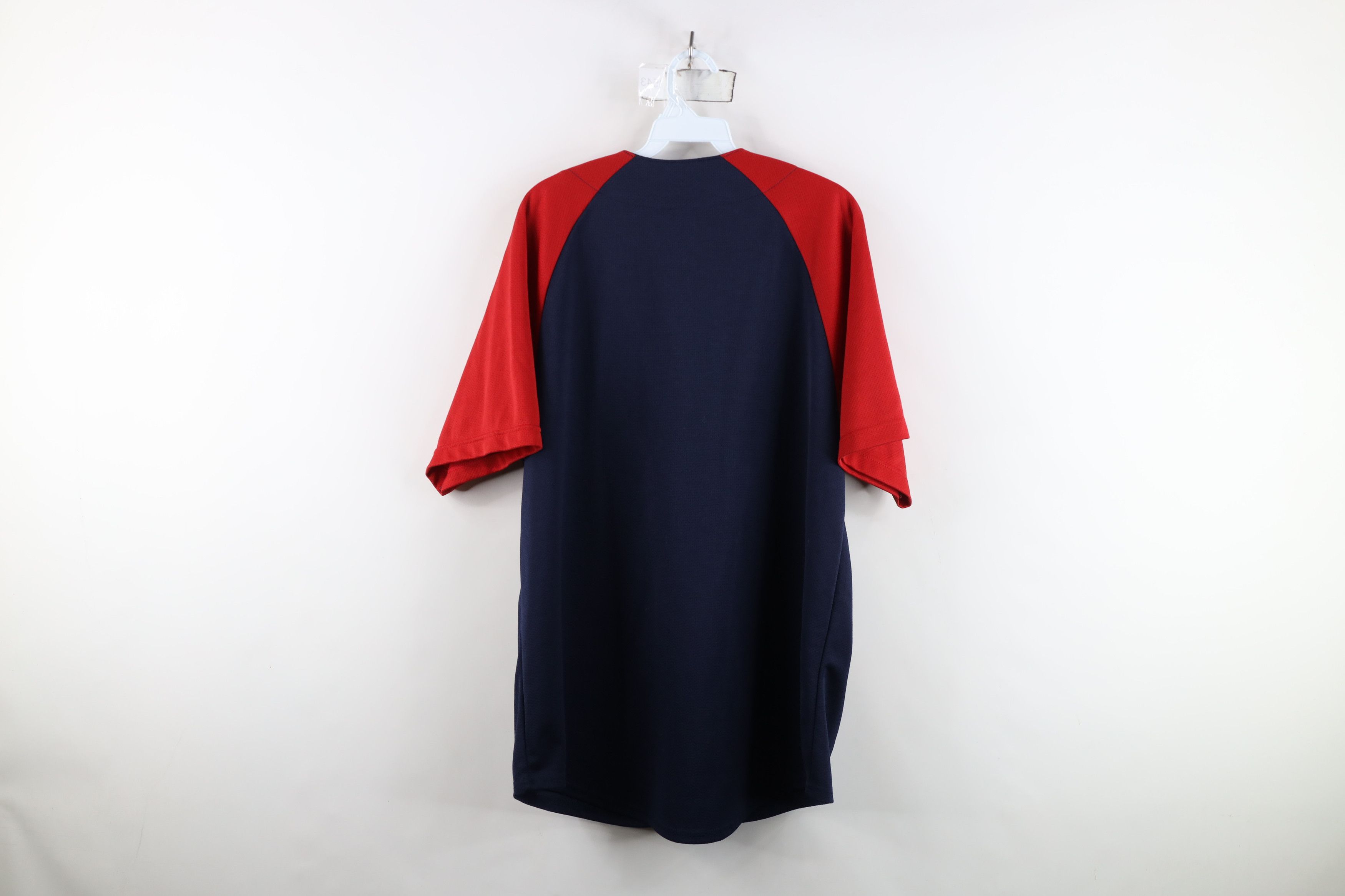 Majestic Vintage Majestic Cleveland Indians Baseball Jersey Blue Red Size US XL / EU 56 / 4 - 10 Thumbnail
