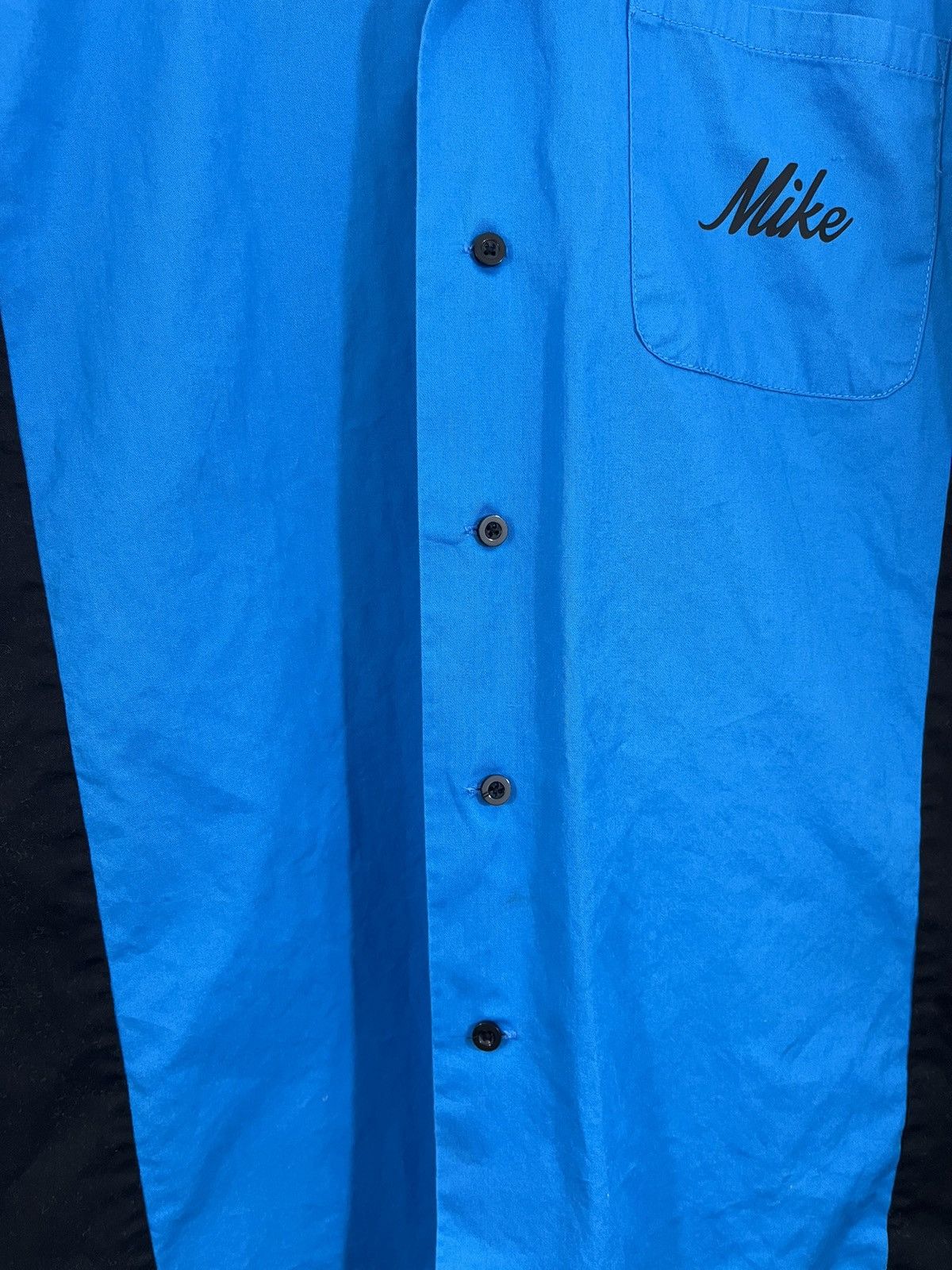 Short Sleeve Button Down Vintage Bowling League Shirt