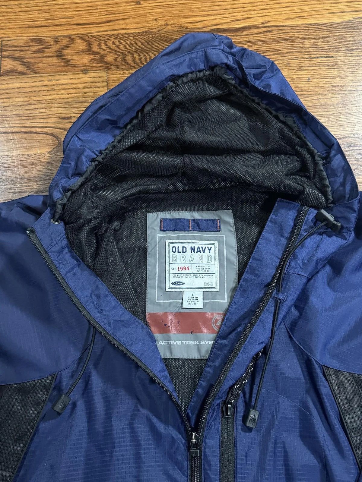 Old Navy Vintage Old Navy Active Trek System Navy Jacket (Size L) Size US L / EU 52-54 / 3 - 2 Thumbnail