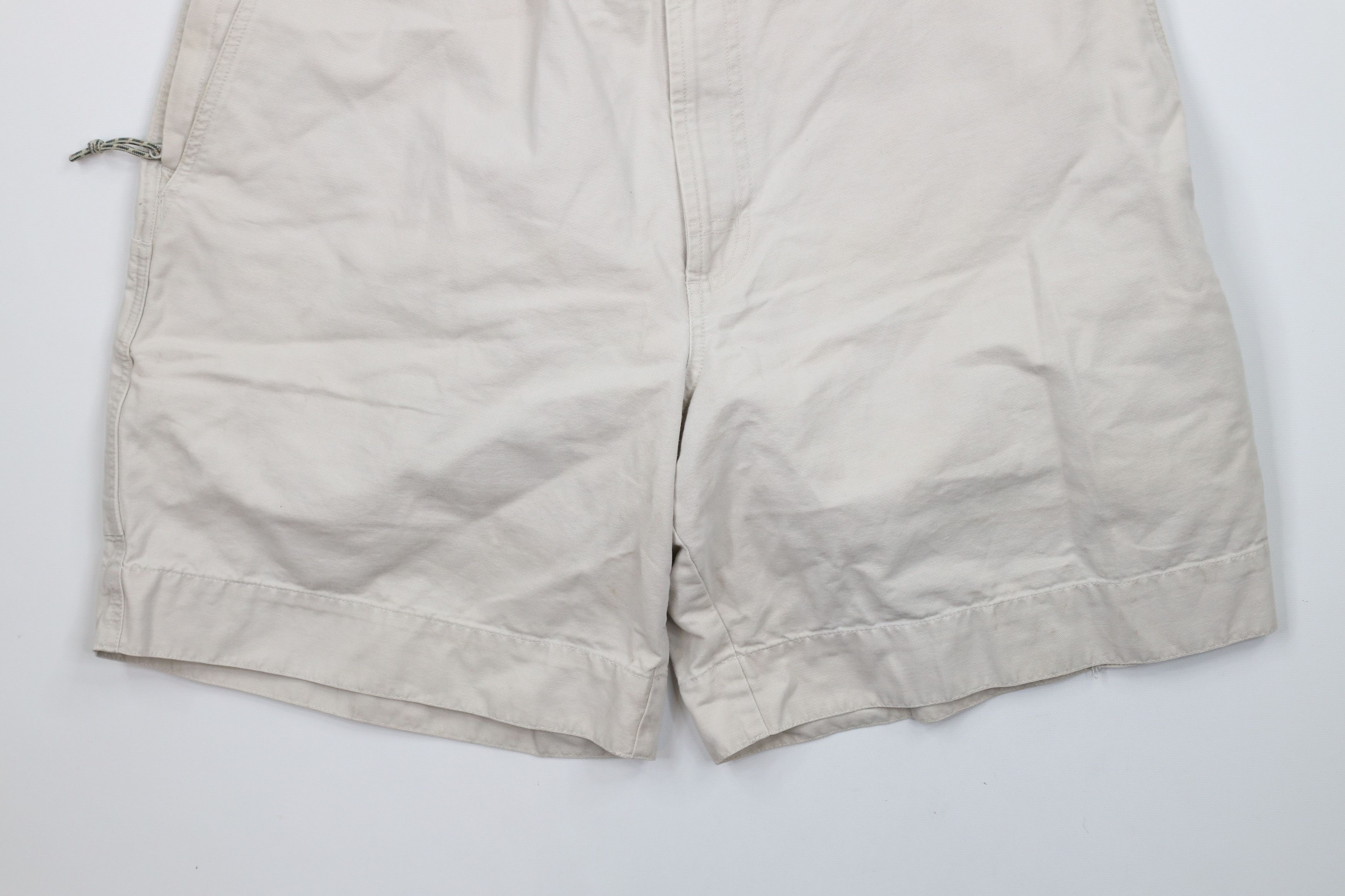 Columbia × Vintage Vintage Columbia Spell Out Above Knee Canvas Shorts Beige Size US 38 / EU 54 - 4 Thumbnail