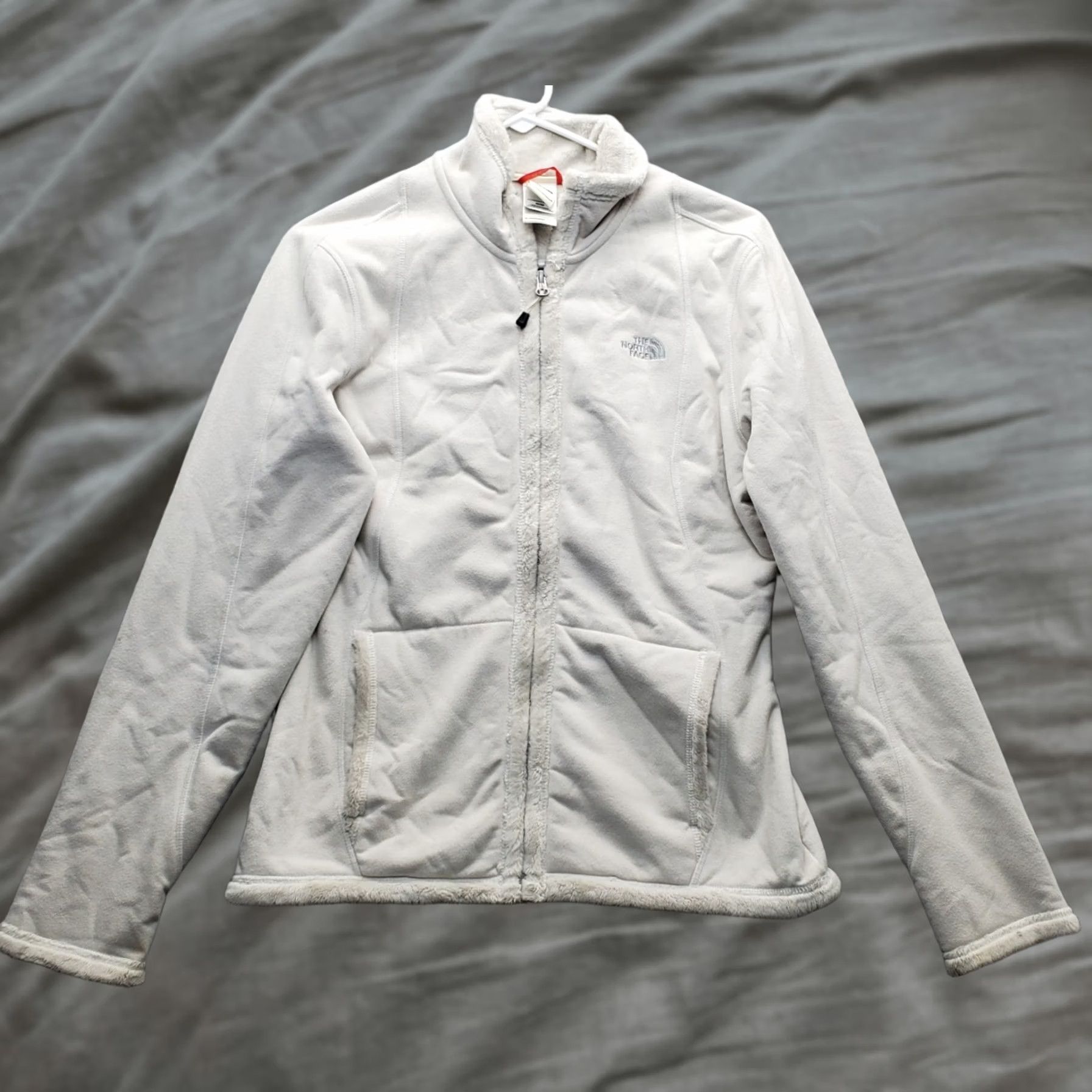 The North Face The North Face Sherpa Fleece Jacket Women M Tan Embroidery Logo Mock Neck Zip Up Size M / US 6-8 / IT 42-44 - 1 Thumbnail