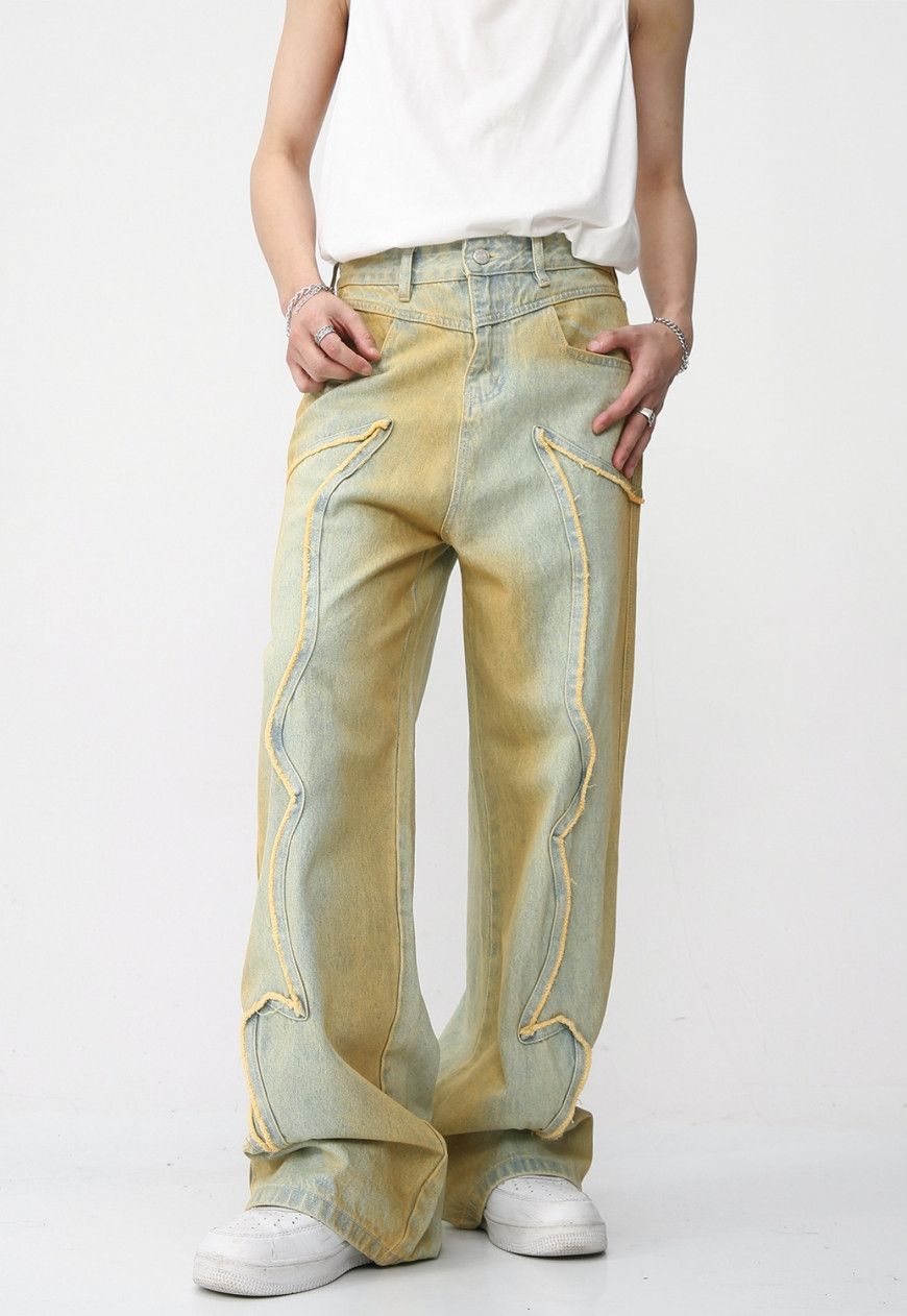 Other Unisex vintage distressed pop jeans Size US 30 / EU 46 - 1 Thumbnail