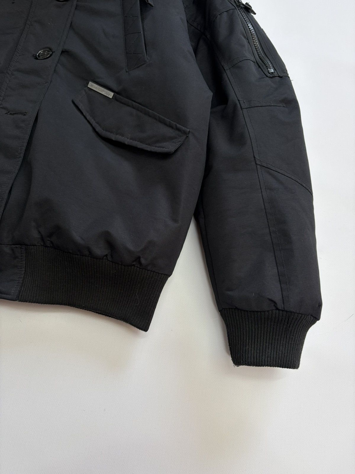 If Six Was Nine Vintage Rick Owens Vibe Black Bomber Jacket Faux Fur Collar Size US M / EU 48-50 / 2 - 10 Thumbnail