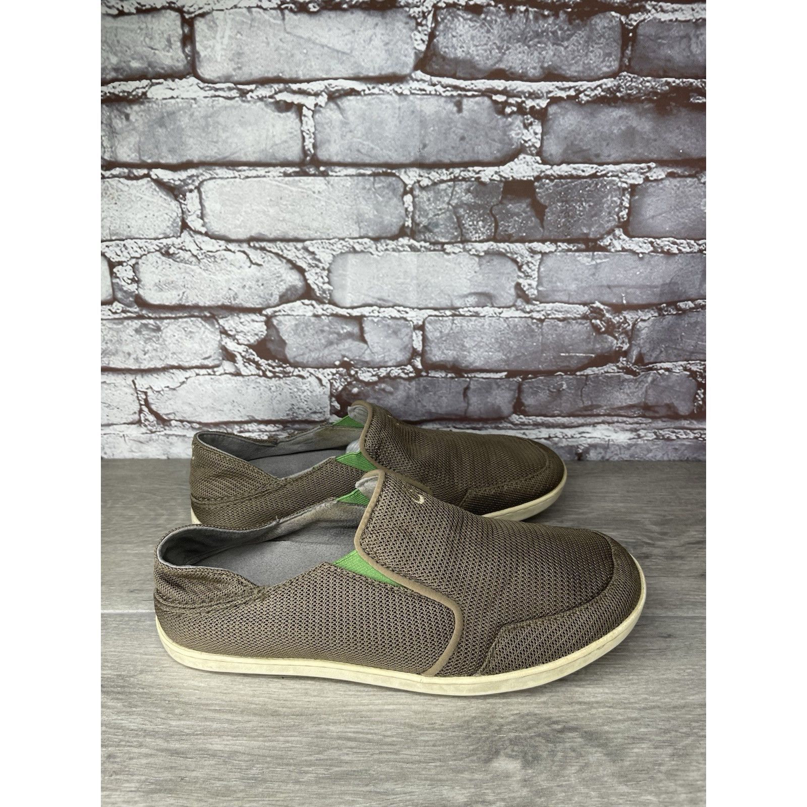 Olukai OluKai Brown Nohea Mesh Slip On Loafers Casual Beach Shoes M Size US 8.5 / EU 41-42 - 10 Thumbnail