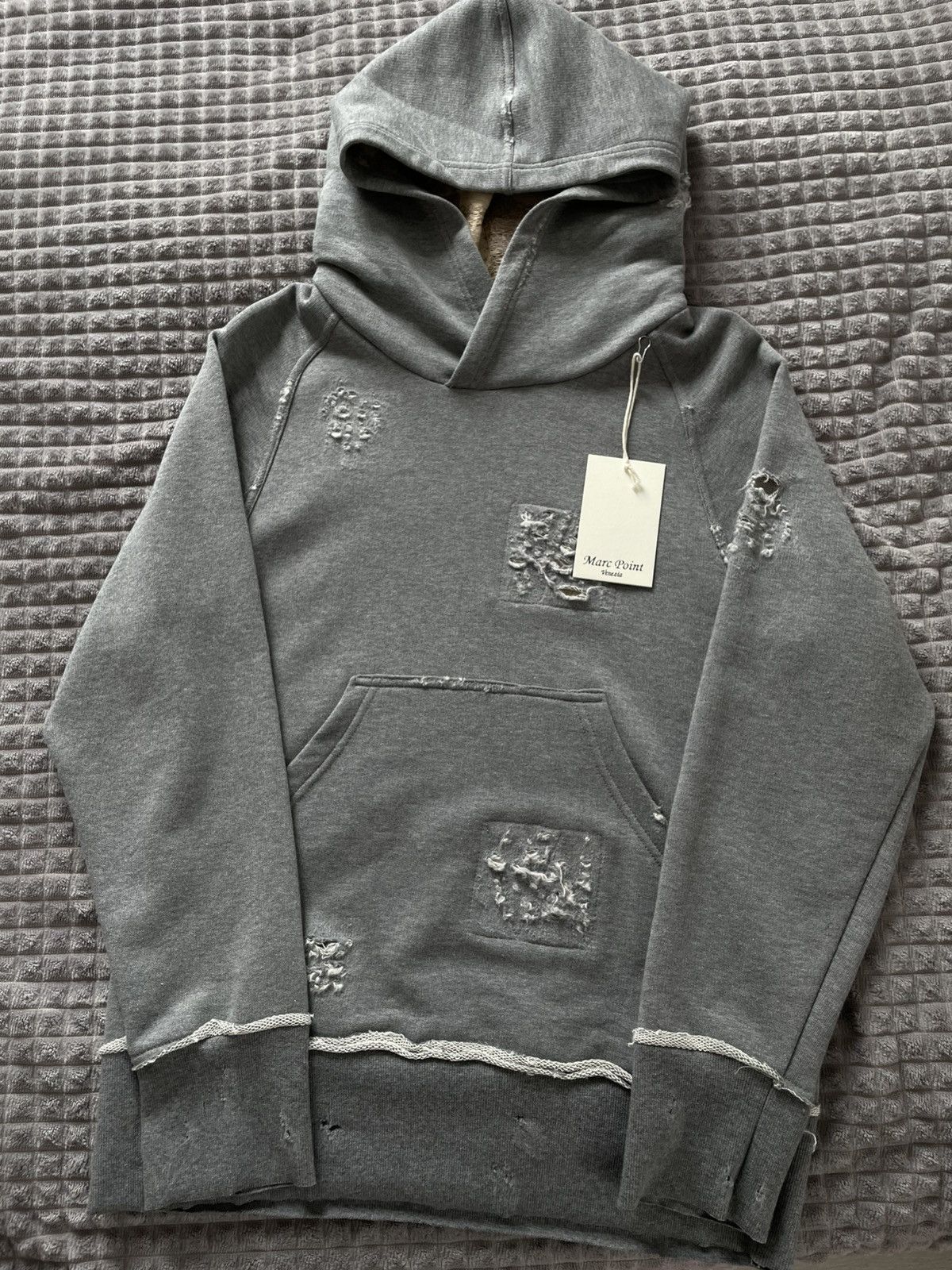Marc Point Venezia Marc Point/SSSR Venezia Distressed Patch Asymmetrical Hoodie Size US M / EU 48-50 / 2 - 3 Thumbnail