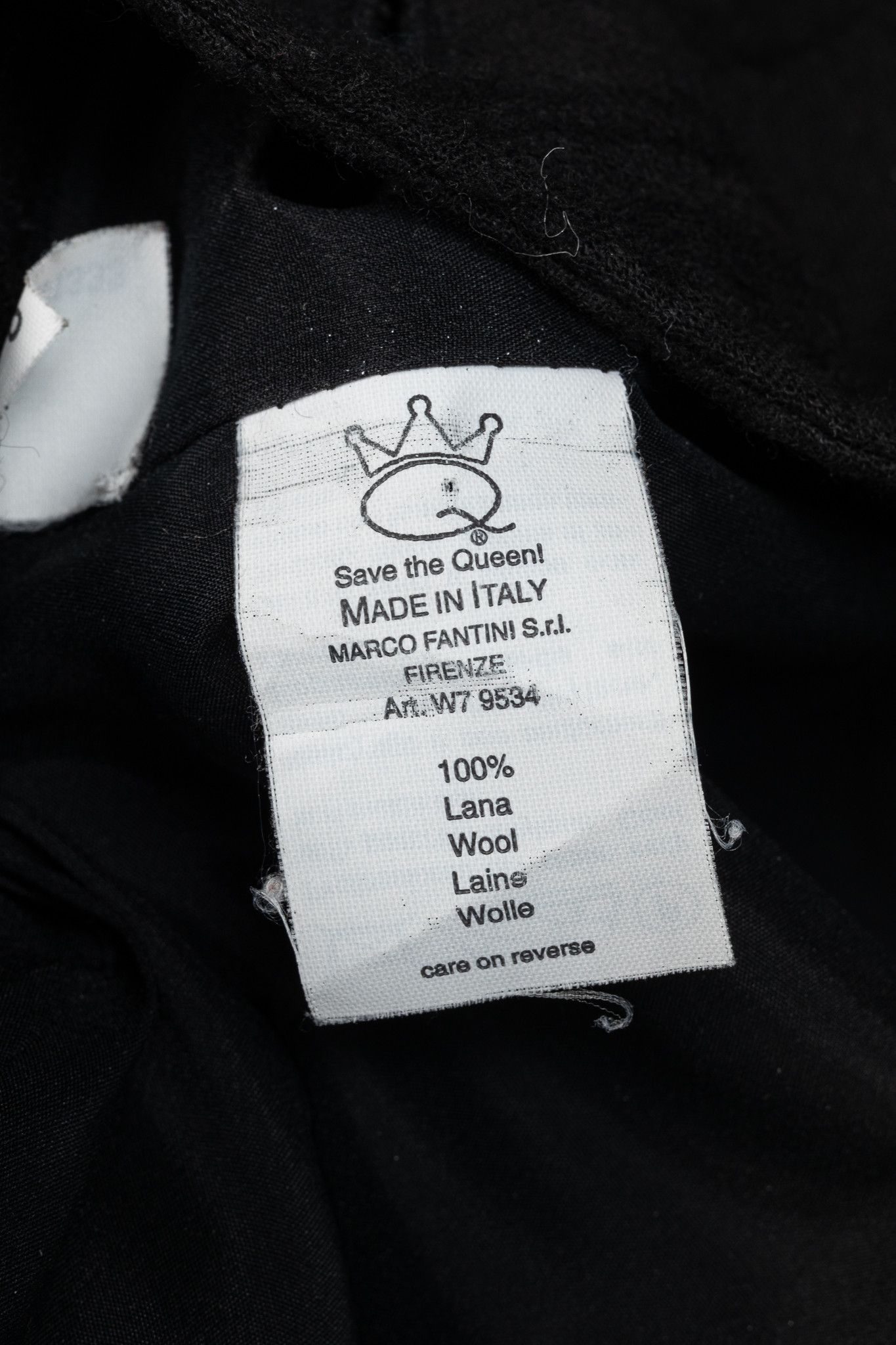 Other Save the Queen Black Wool-Jacquard Coat Size M / US 6-8 / IT 42-44 - 12 Thumbnail