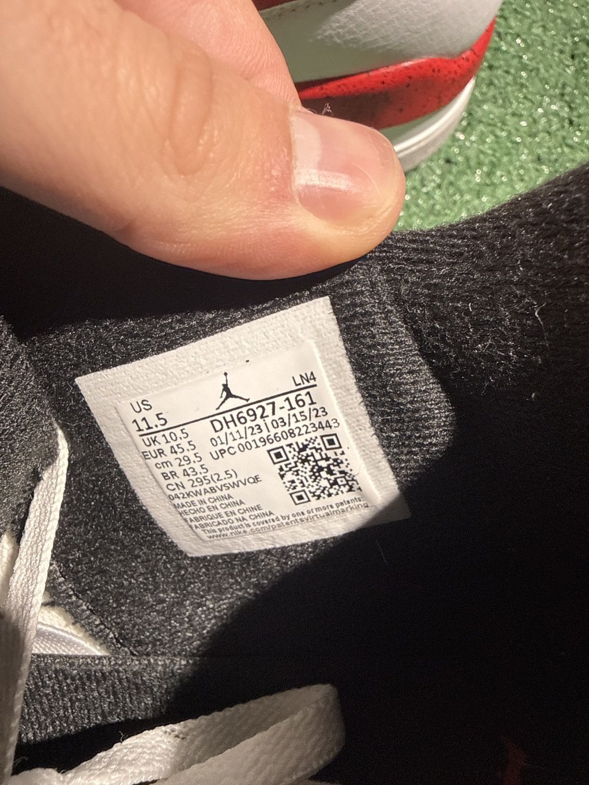 Jordan Brand Jordan 4 red cement Size US 11.5 / EU 44-45 - 6 Thumbnail