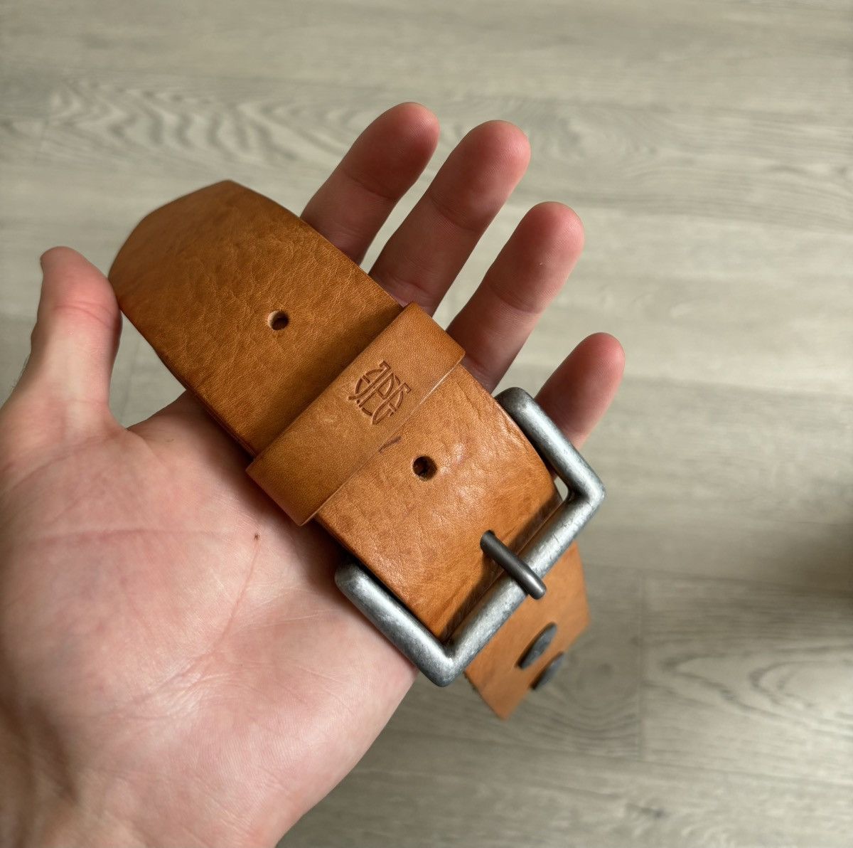 Jean Paul Gaultier × Vintage Jean Paul Gaultier JPG Leather Belt Metal Logo Archive Size ONE SIZE - 5 Thumbnail