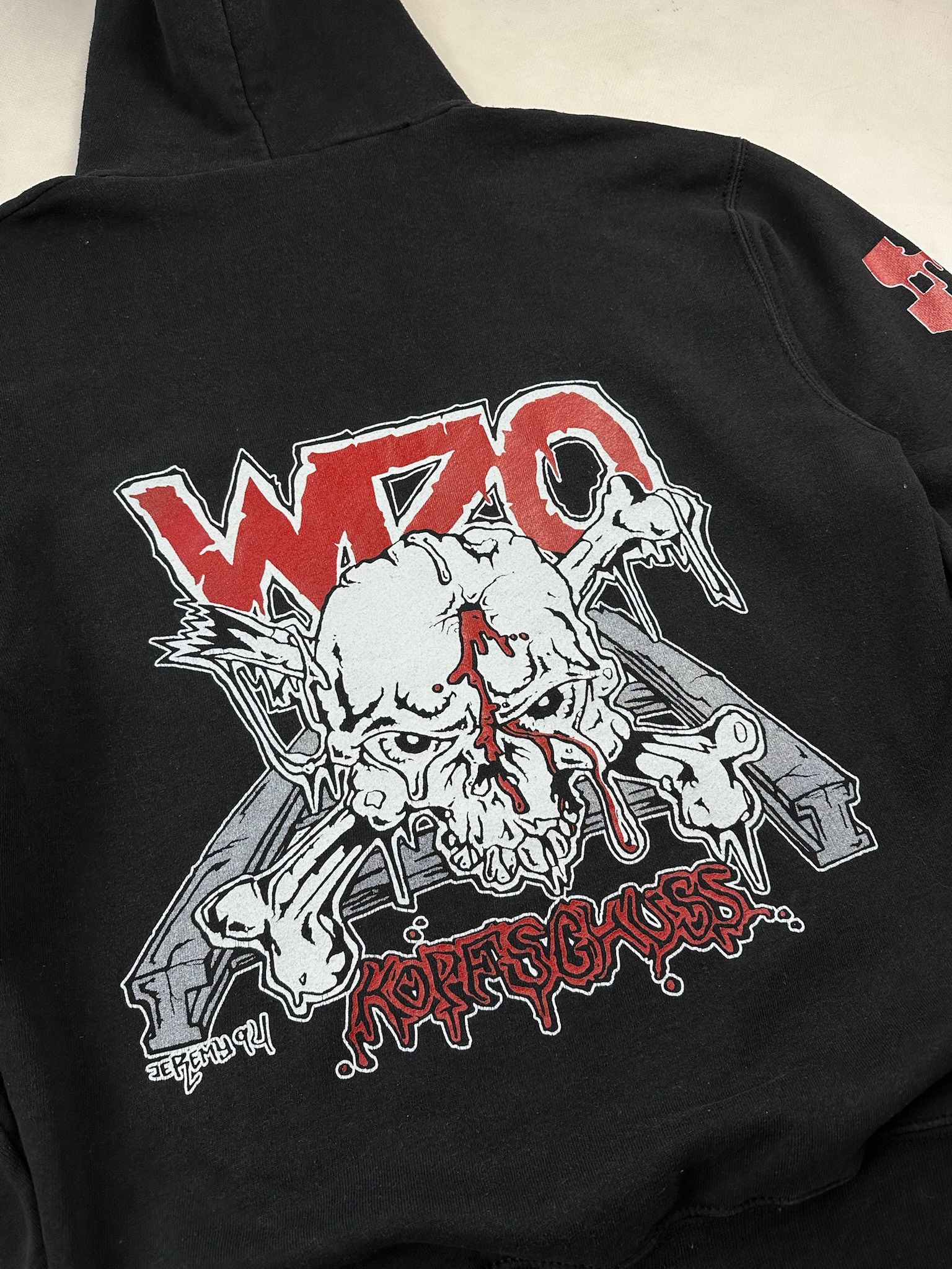 Band Tees × Vintage Vintage WIZO Band PUNK TOUR Hoodie Tshirt Size US M / EU 48-50 / 2 - 8 Thumbnail