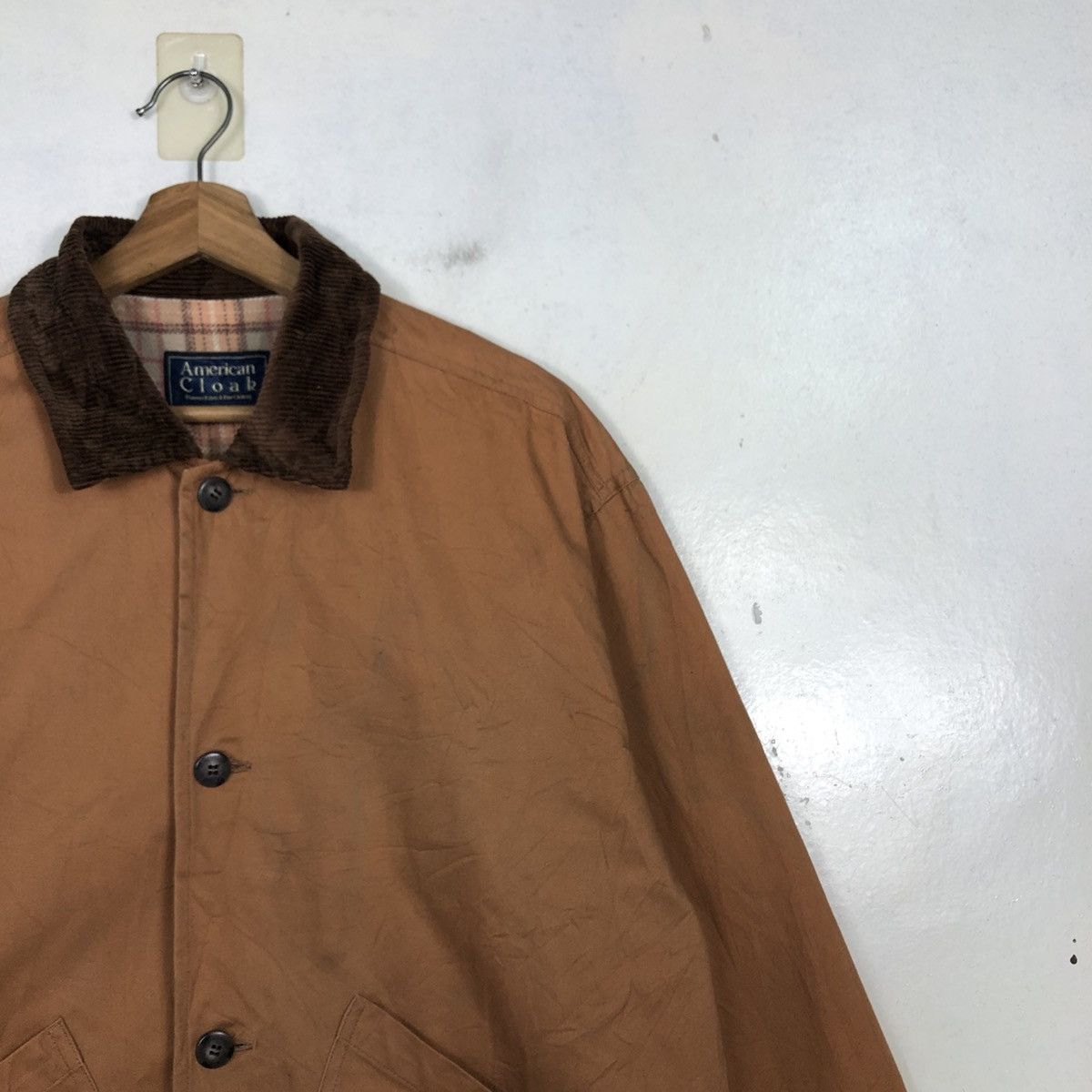 Japanese Brand 📌Vintage Chore Jacket American Cloak Blanket Tartan Check Size US L / EU 52-54 / 3 - 9 Thumbnail