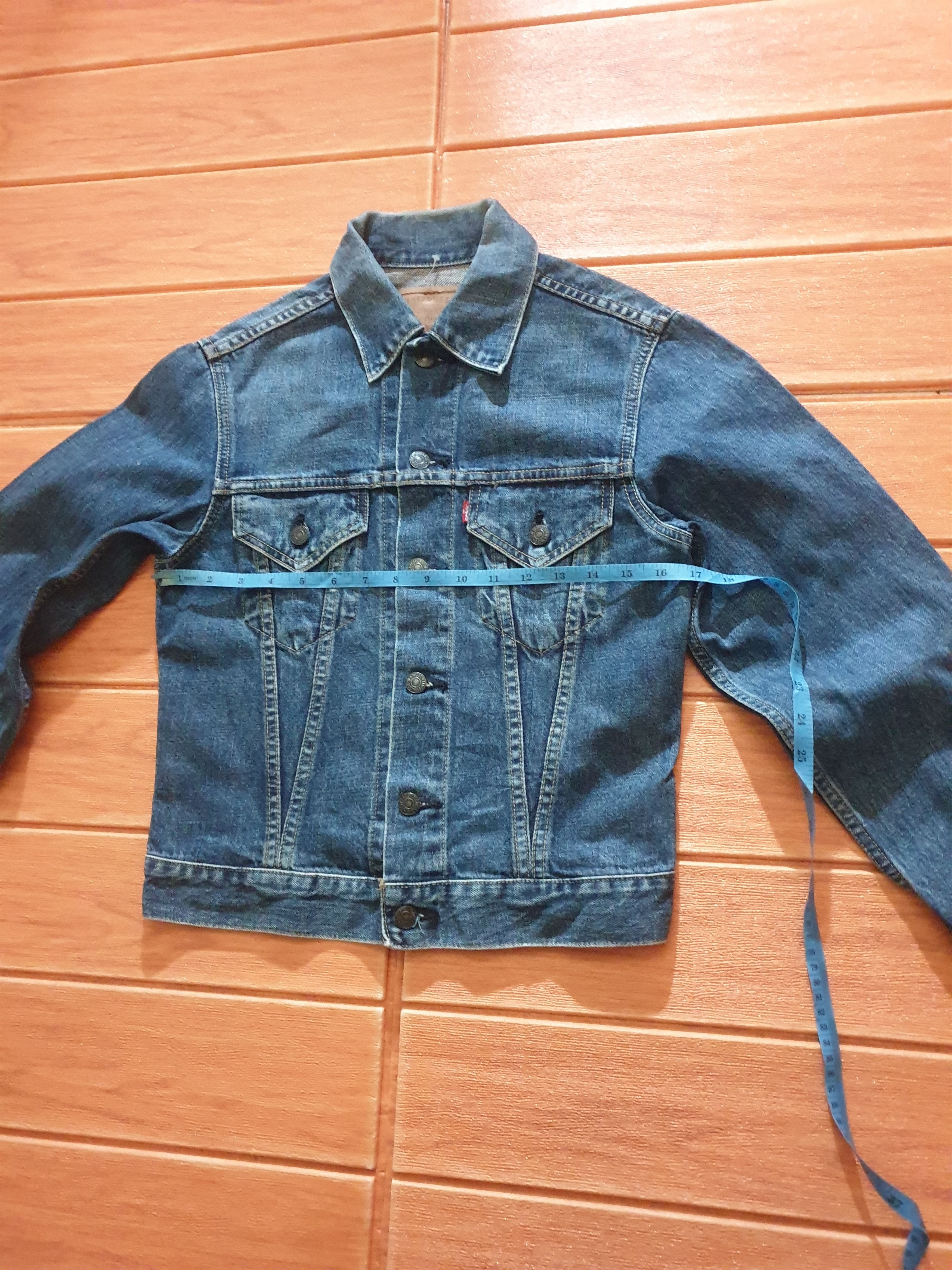 Levi's 💥Vintage Levis big E J22 denim Jacket Size US XS / EU 42 / 0 - 8 Thumbnail