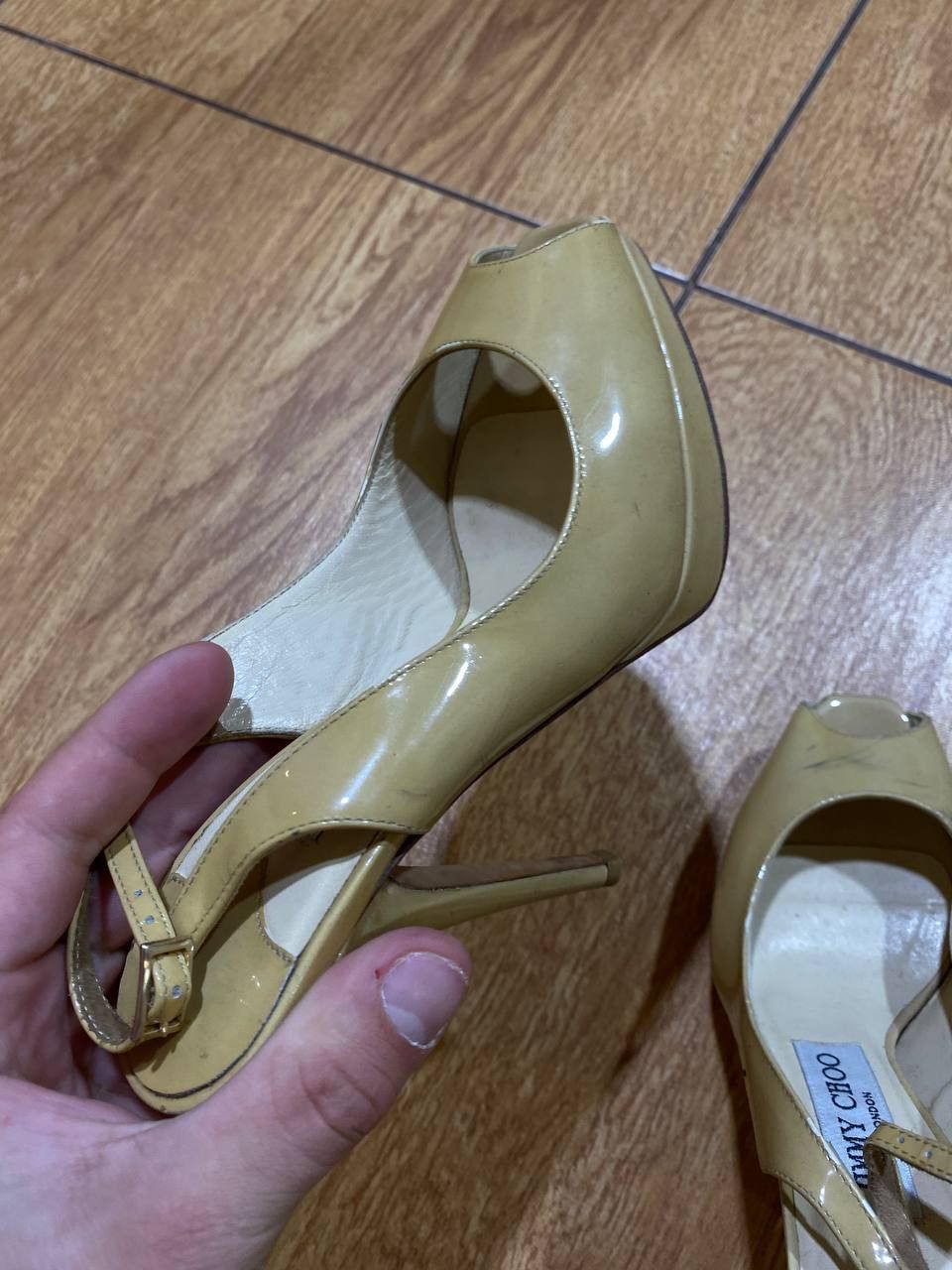 Jimmy Choo Heels Jimmy Choo vintage streewear Y2K luxury beige Size US 5 / IT 35 - 20 Thumbnail