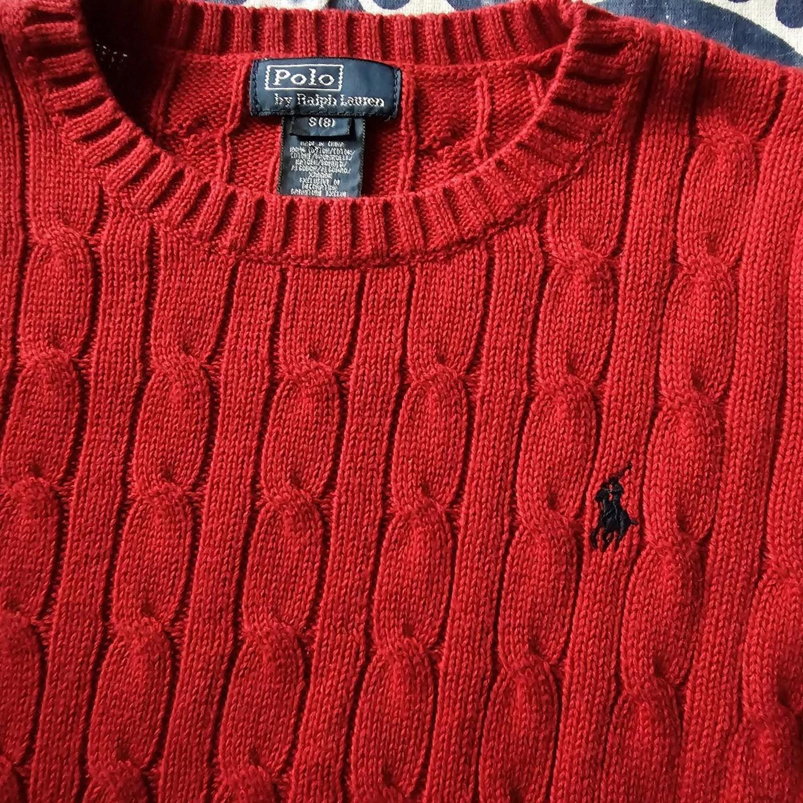Polo Ralph Lauren Polo Ralph Lauren Kid's Red Sweater Size 8 Size US XXS / EU 40 - 2 Thumbnail