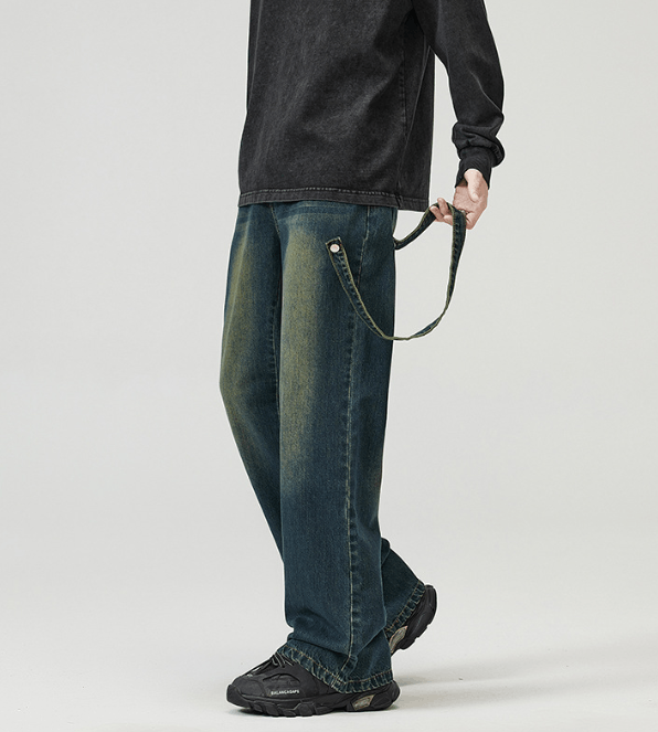 Japanese Brand × Jean High street retro distressed oversize flared baggy jeans Size US 32 / EU 48 - 4 Thumbnail