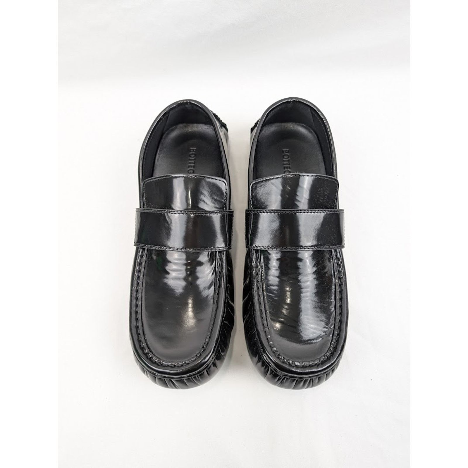 Bottega Veneta o1rshd1 Latex Lux Ride Loafers in Black-Parakeet Size US 11 / EU 44 - 17 Thumbnail