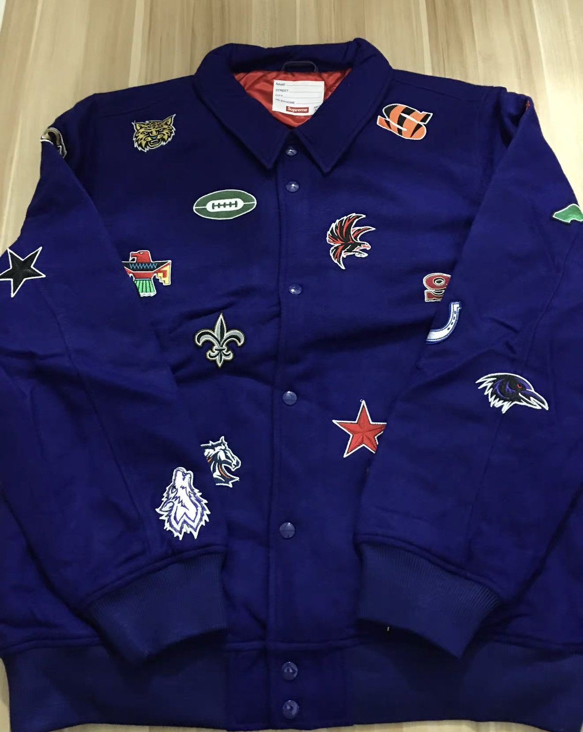 Supreme Supreme fw14 franchise patch wool varsity Jacket Size US M / EU 48-50 / 2 - 1 Thumbnail