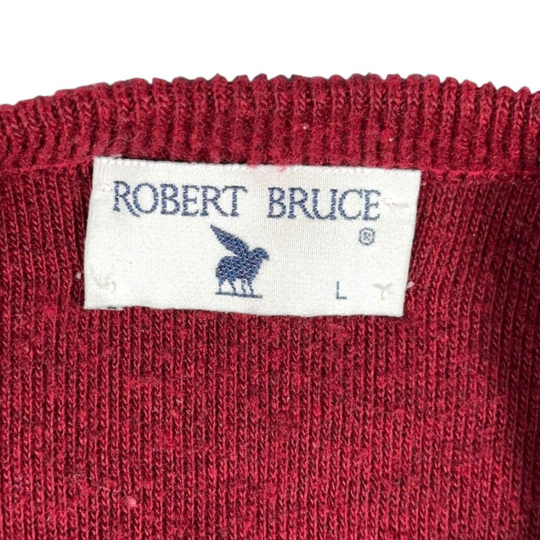 Vintage VINTAGE Robert Bruce Sweater Vest Shirt Adult SMALL Red Gray Houndstooth USA Union 70s Mens Size US S / EU 44-46 / 1 - 4 Thumbnail
