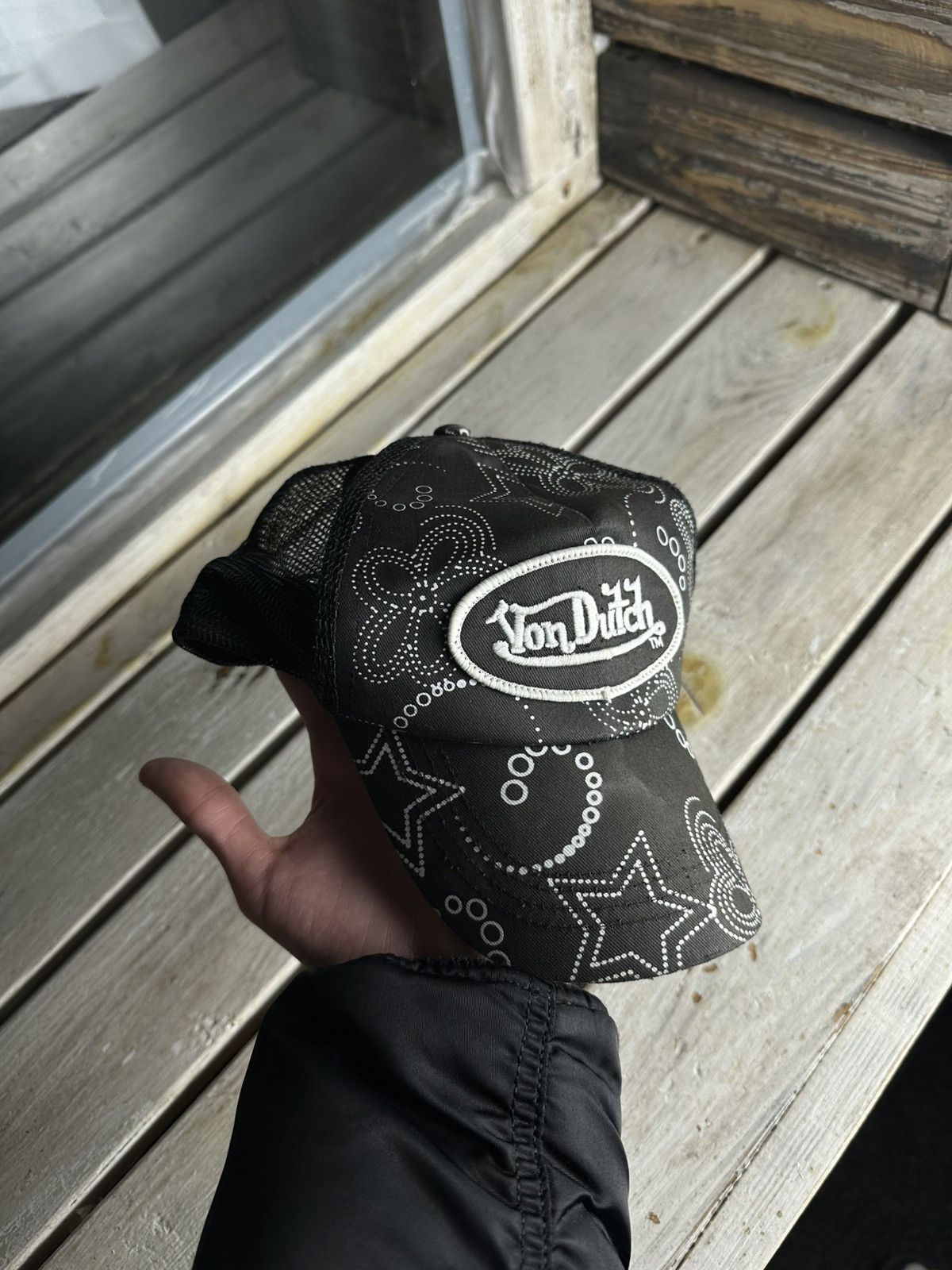 Von Dutch 🚨 VON DUTCH RARE Black SnapBack Trucker baseball cap hat Size ONE SIZE - 1 Thumbnail