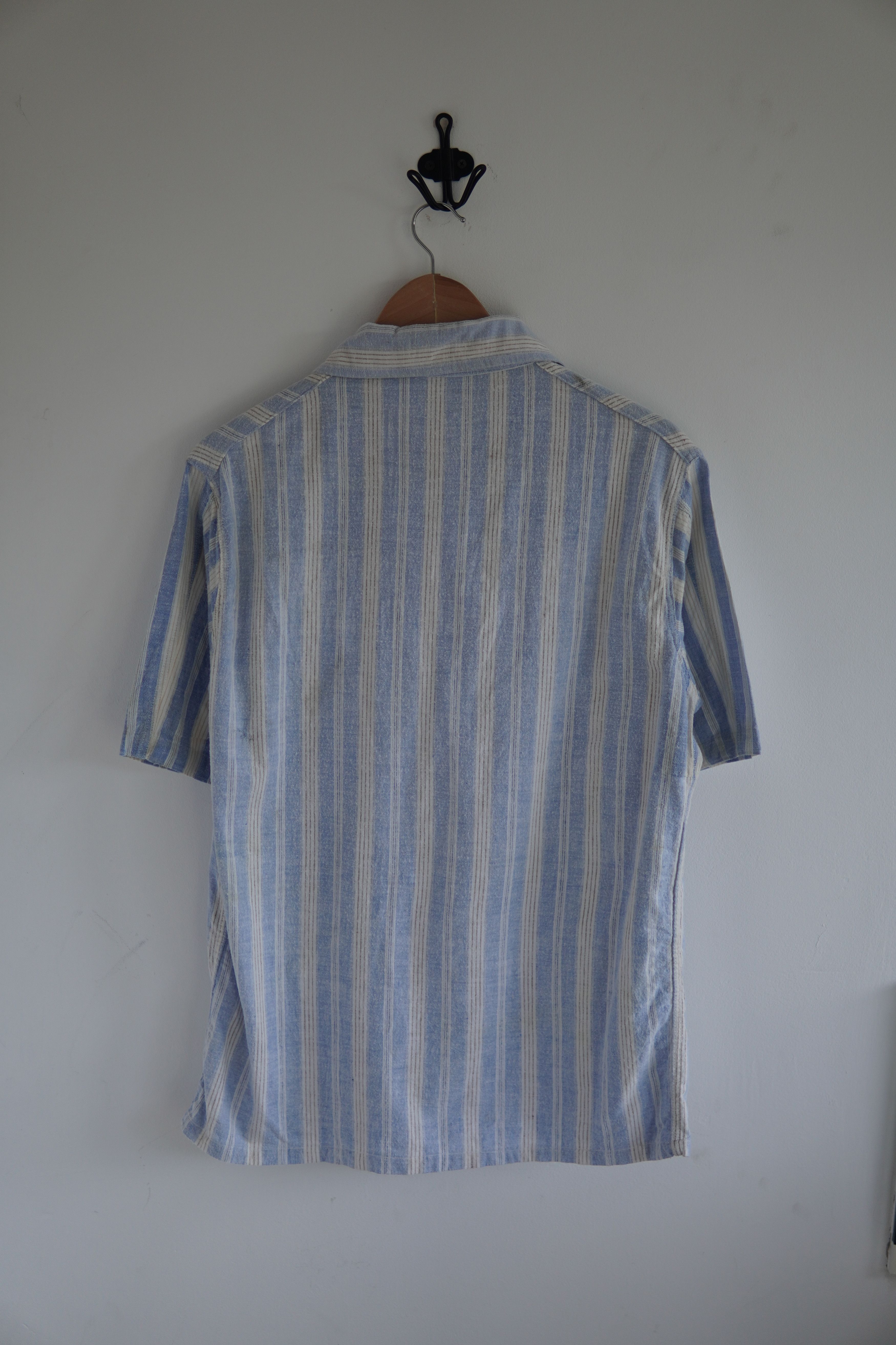 Vintage Vintage 60s Stripped Short Sleeve Shirt Size US M / EU 48-50 / 2 - 8 Thumbnail