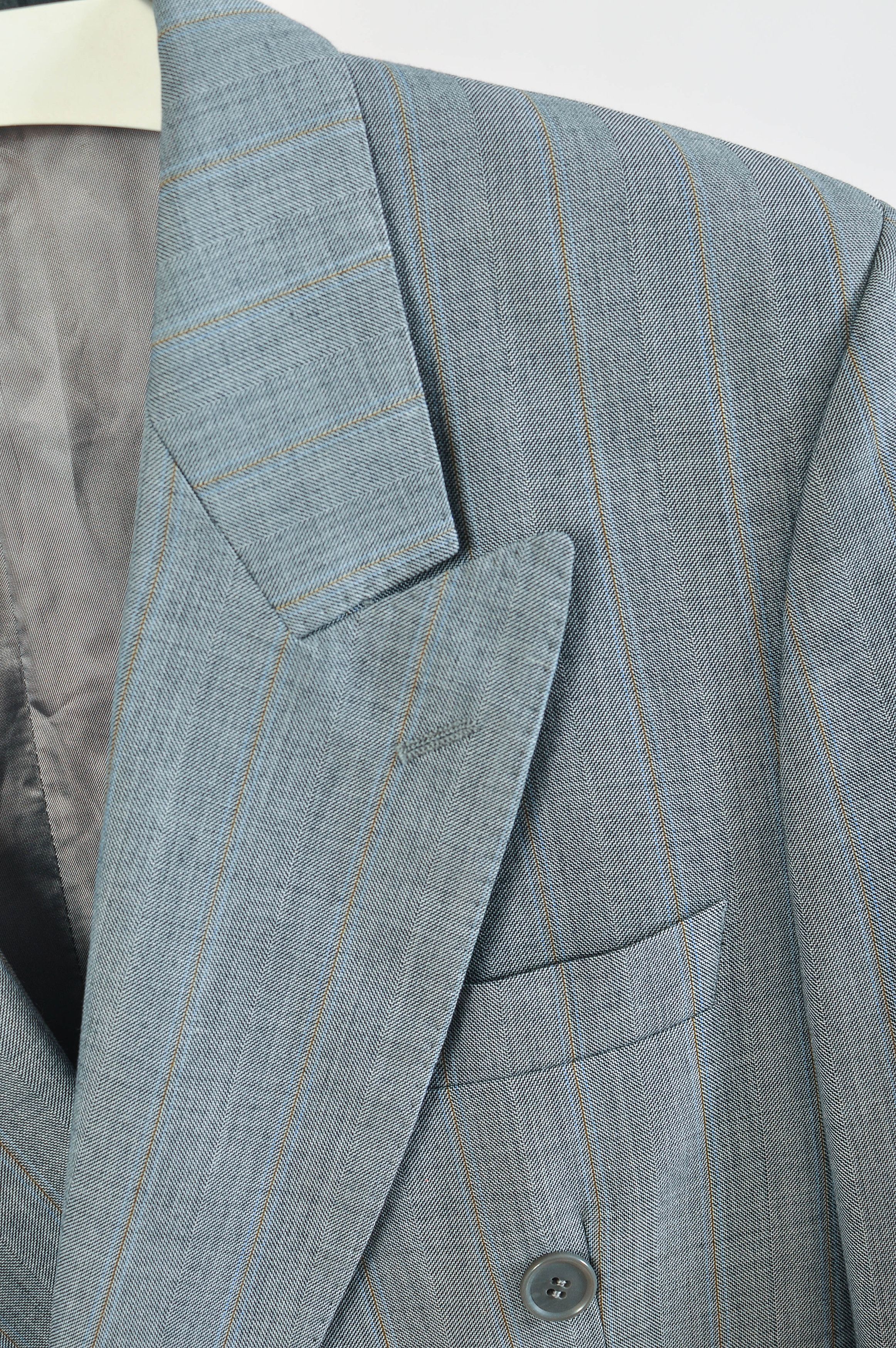 Oscar Jacobson Vintage 80s Oscar Jacobson Double Breasted Suit Size 38R - 6 Thumbnail