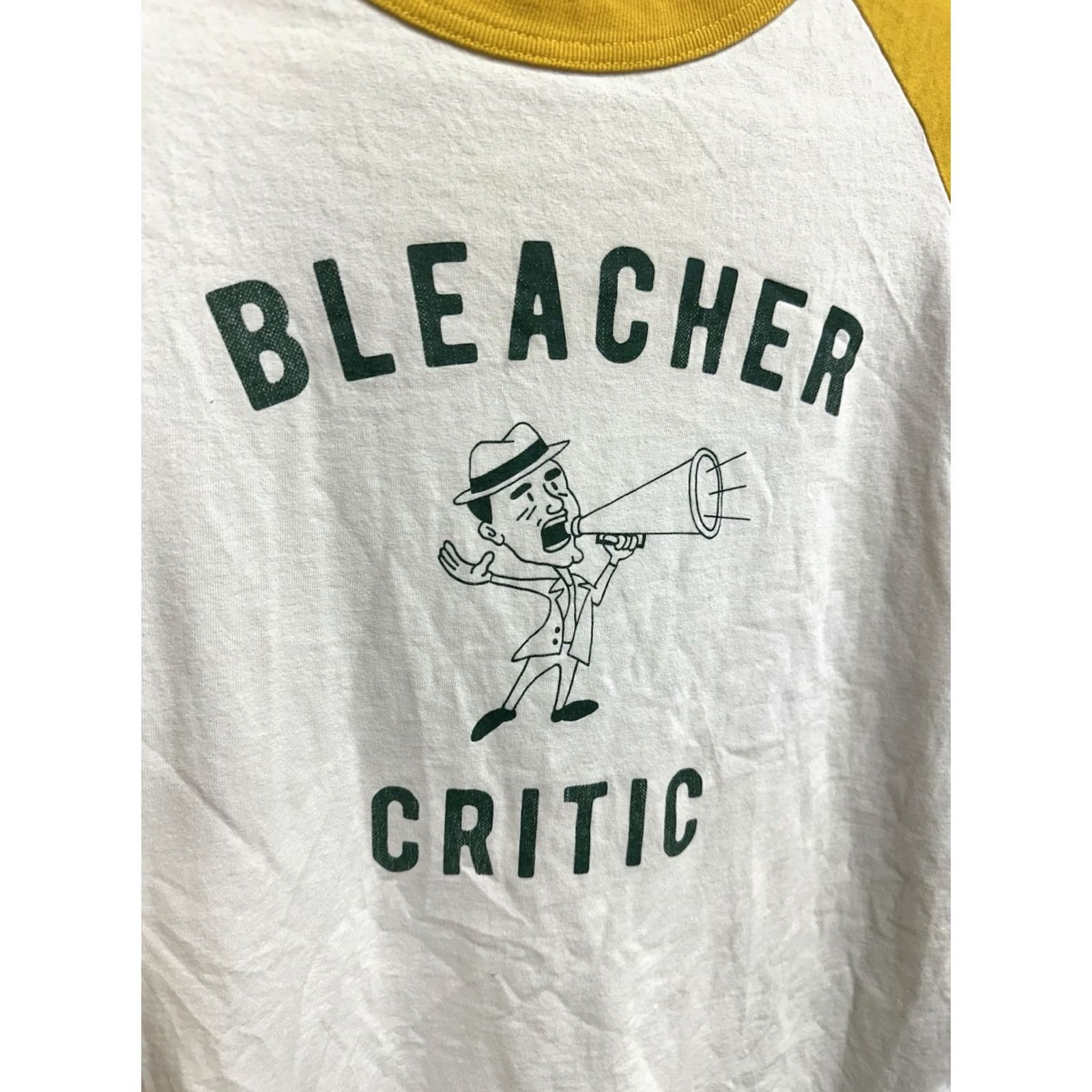 Champion Champion Baseball Tee Medium Yellow White Critical Bleacher Men’s Size US M / EU 48-50 / 2 - 2 Thumbnail