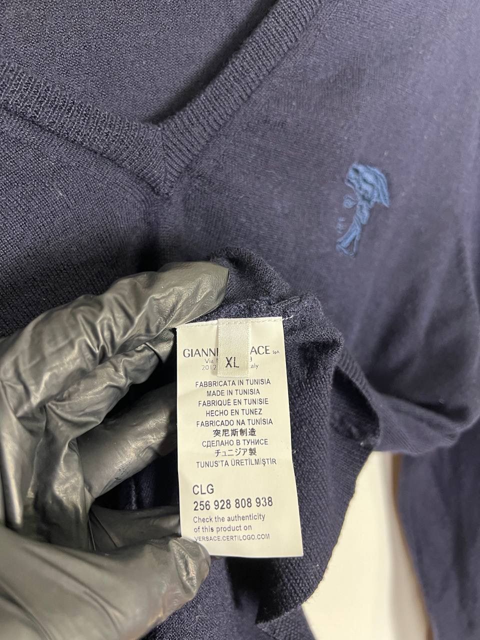 Versace × Vintage Versace Collection Sweater V-neck Vintage Luxury Medusa Size US XL / EU 56 / 4 - 12 Thumbnail