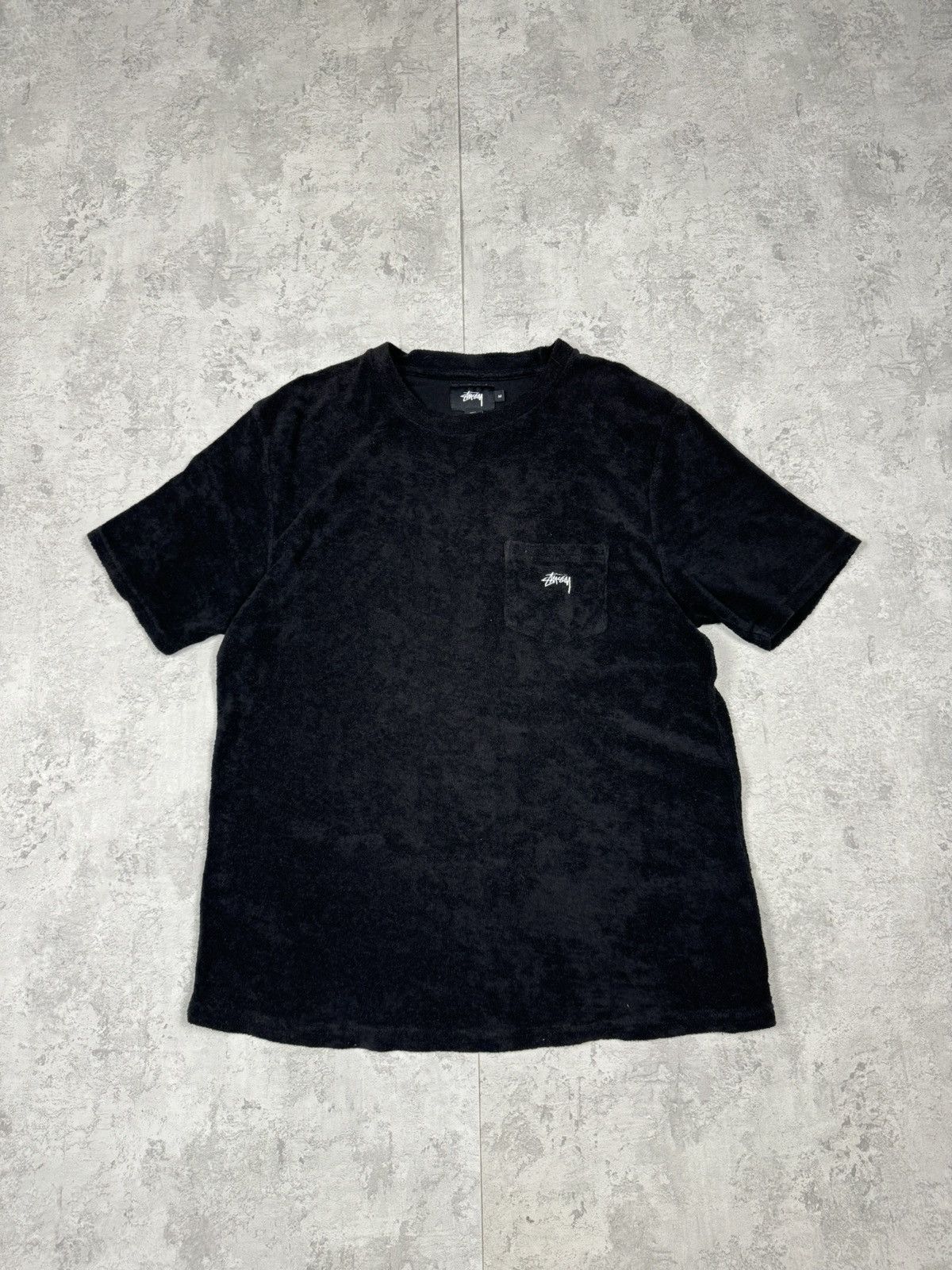 Stussy Stussy Velour T-Shirt Pocket Tee Size M Size US M / EU 48-50 / 2 - 1 Thumbnail