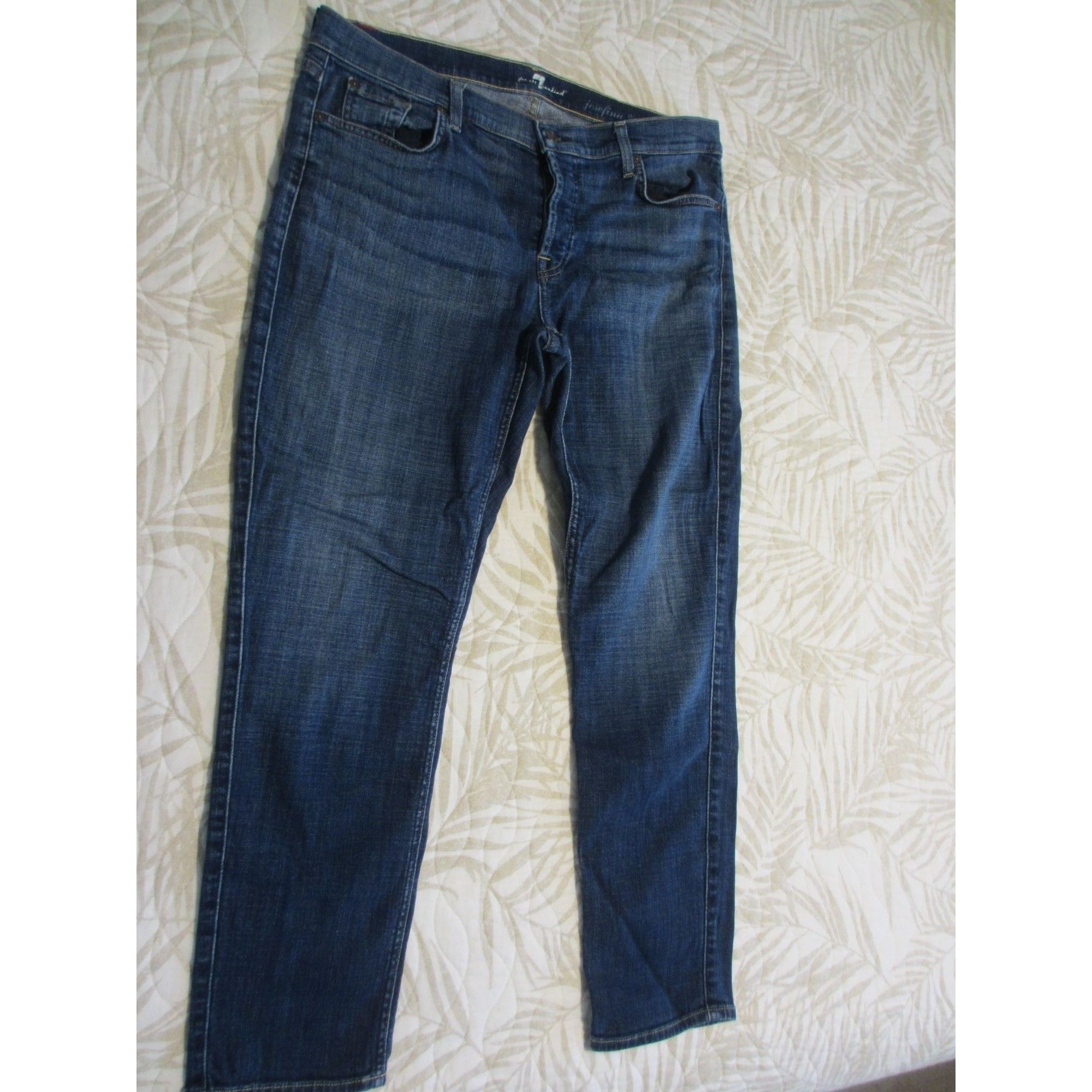 7 For All Mankind 7 FOR ALL MANKIND JOSEFINA SKINNY BOYFRIEND JEANS SIZE 32 Size 32" / US 10 / IT 46 - 2 Thumbnail