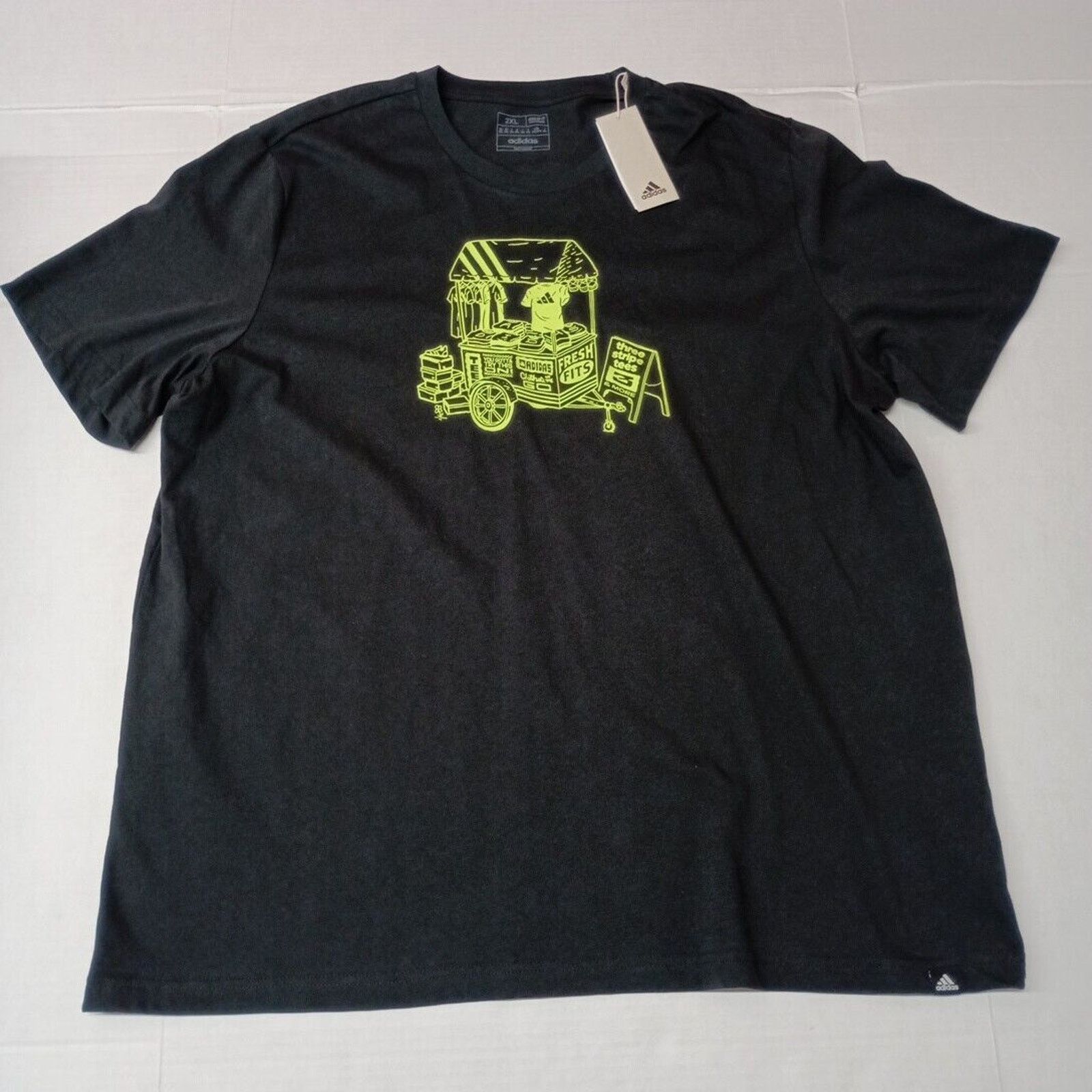 Adidas Adidas Whimsical Mens T-Shirt Multi Sport Tee Black Size 2XL Size US XXL / EU 58 / 5 - 1 Thumbnail