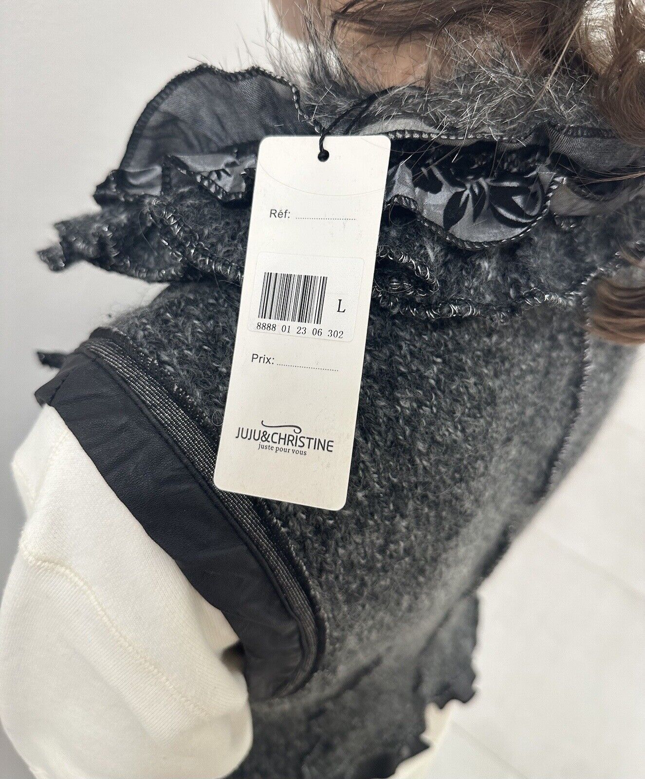 Vintage Juju Christine Knit y2k Vest Gilet Faux Fur Wool Steampunk Size L / US 10 / IT 46 - 12 Thumbnail