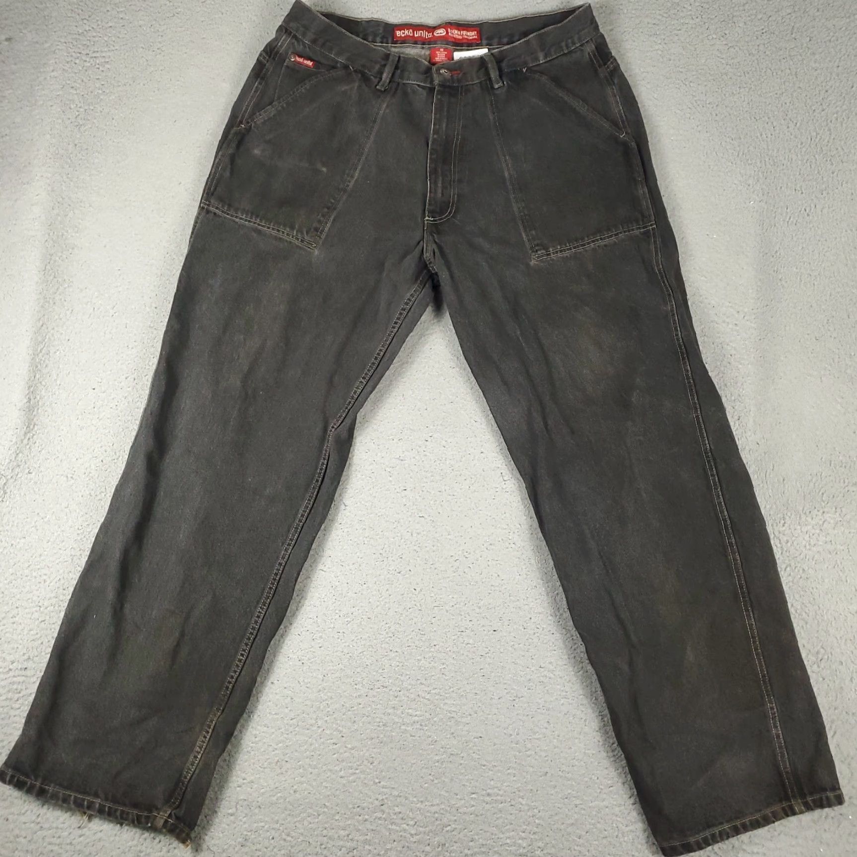 Ecko Unltd. VINTAGE Ecko Unltd Jeans Mens 38x33 Gray Wide Leg Baggy Skater Grunge Y2K Size US 38 / EU 54 - 2 Thumbnail