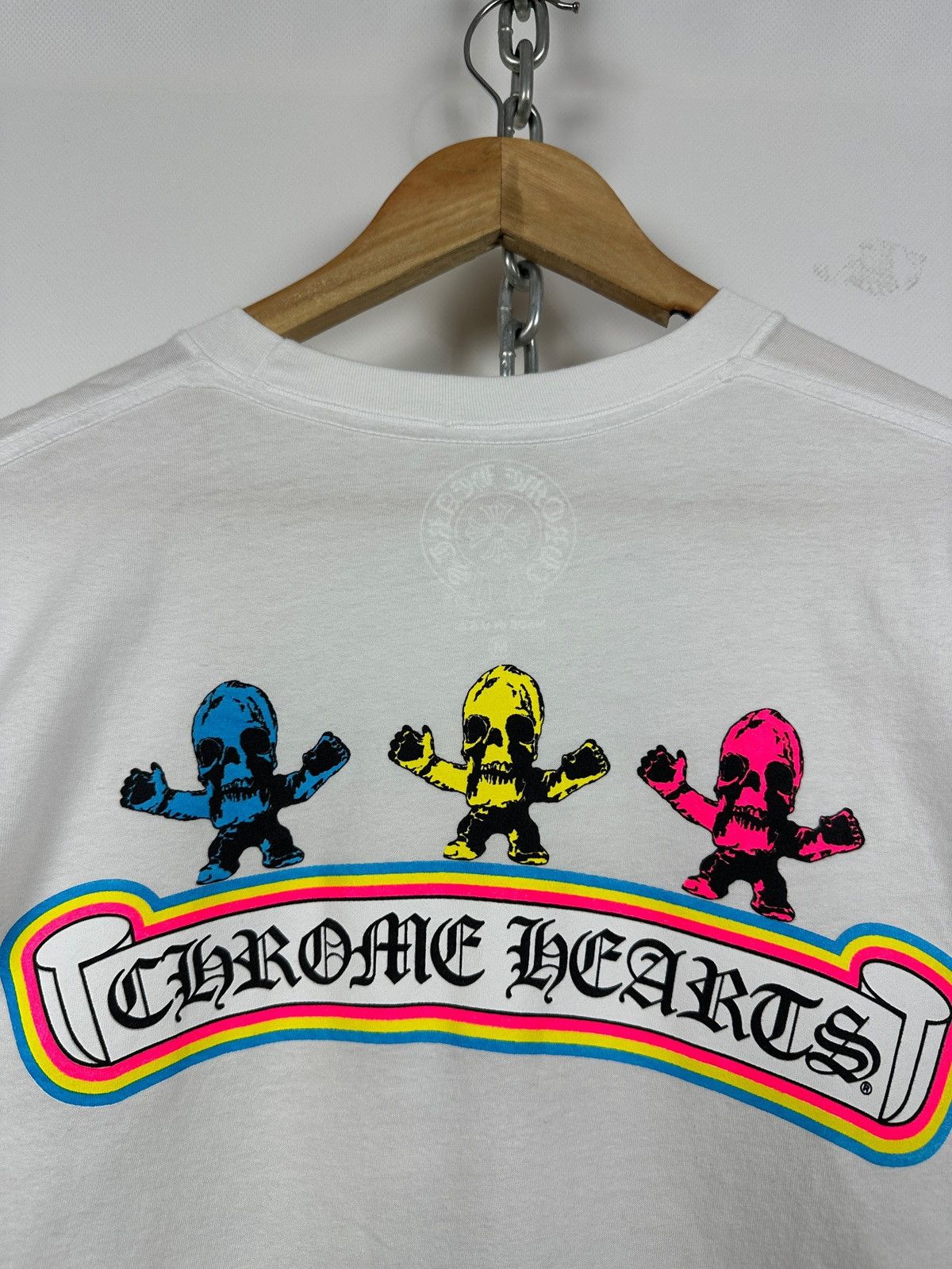 Chrome Hearts Chrome Hearts Foti Rainbow Skull White T-Shirt Size US M / EU 48-50 / 2 - 14 Thumbnail