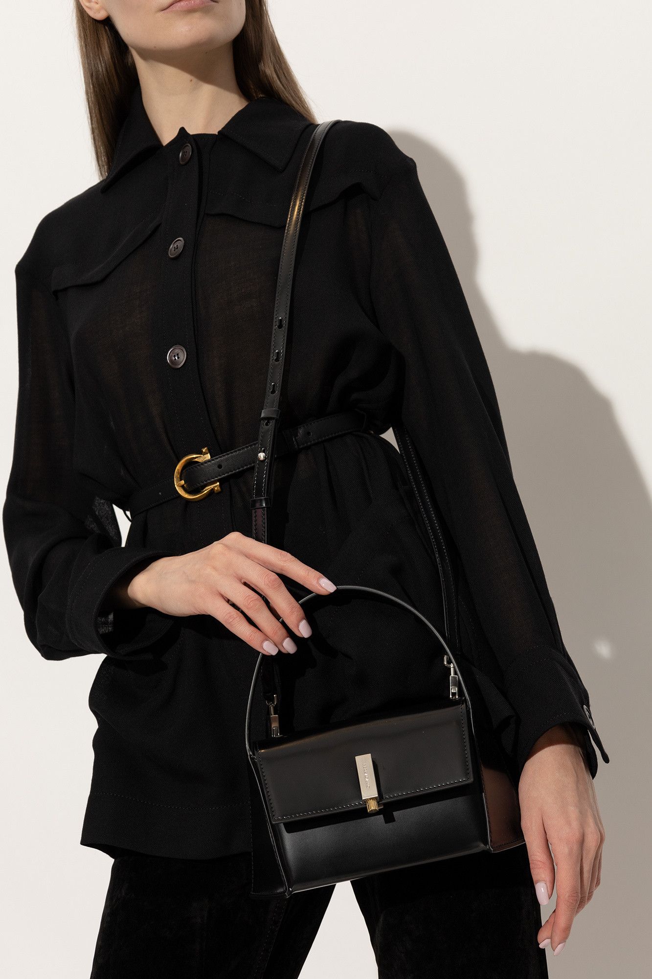 Salvatore Ferragamo o1s1rm0824 Size: OS / Prisma Mini Shoulder Bag in Black Size ONE SIZE - 2 Thumbnail