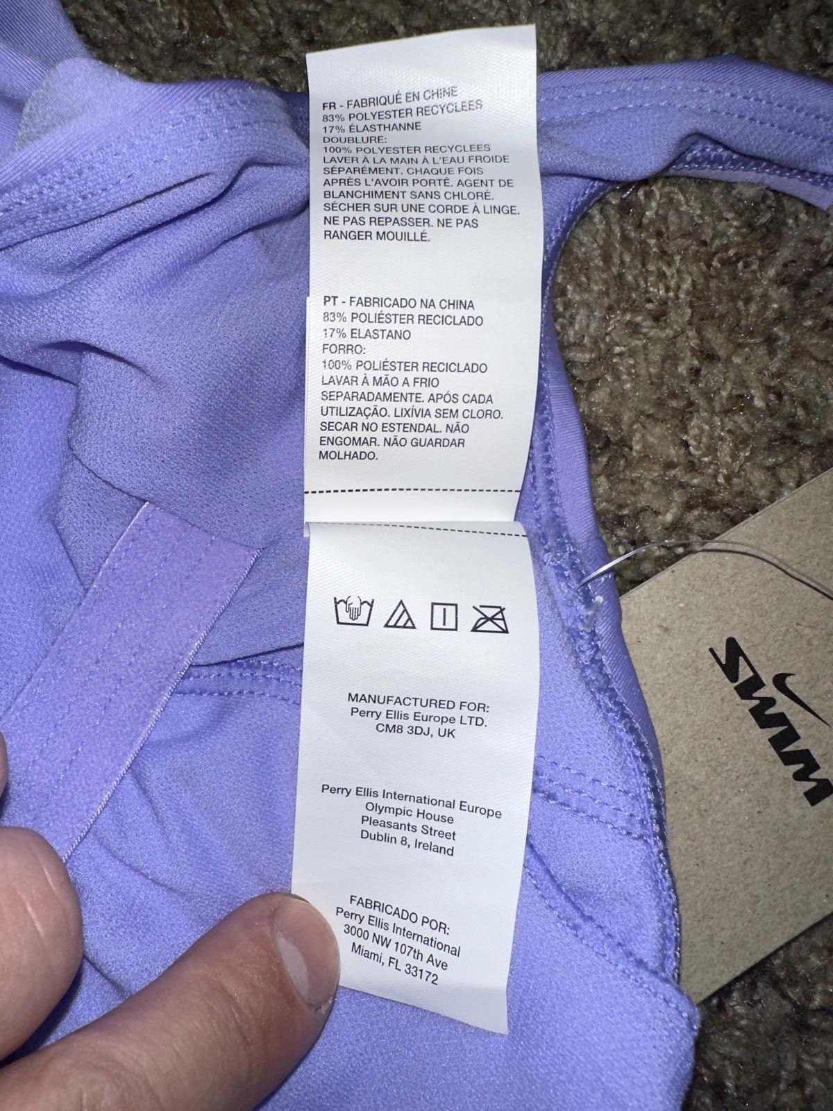 Designer Nike Women's Essential Solid U Back One Piece Swimsuit Size ONE SIZE - 6 Thumbnail