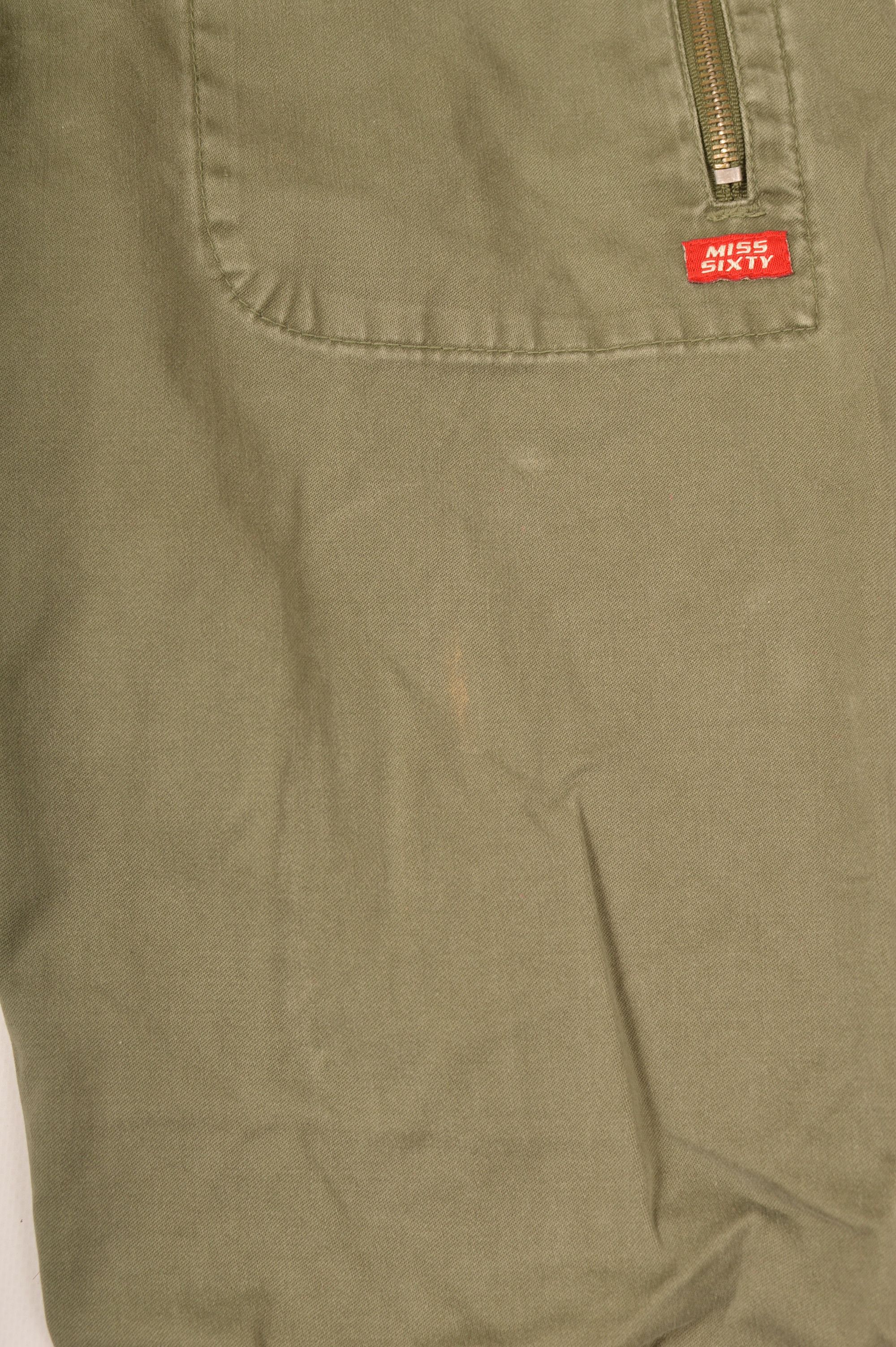 Miss Sixty × Vintage Miss Sixty Basic Italy Vintage Y2K Khaki Cargo Pants Size 30" / US 8 / IT 44 - 2 Thumbnail