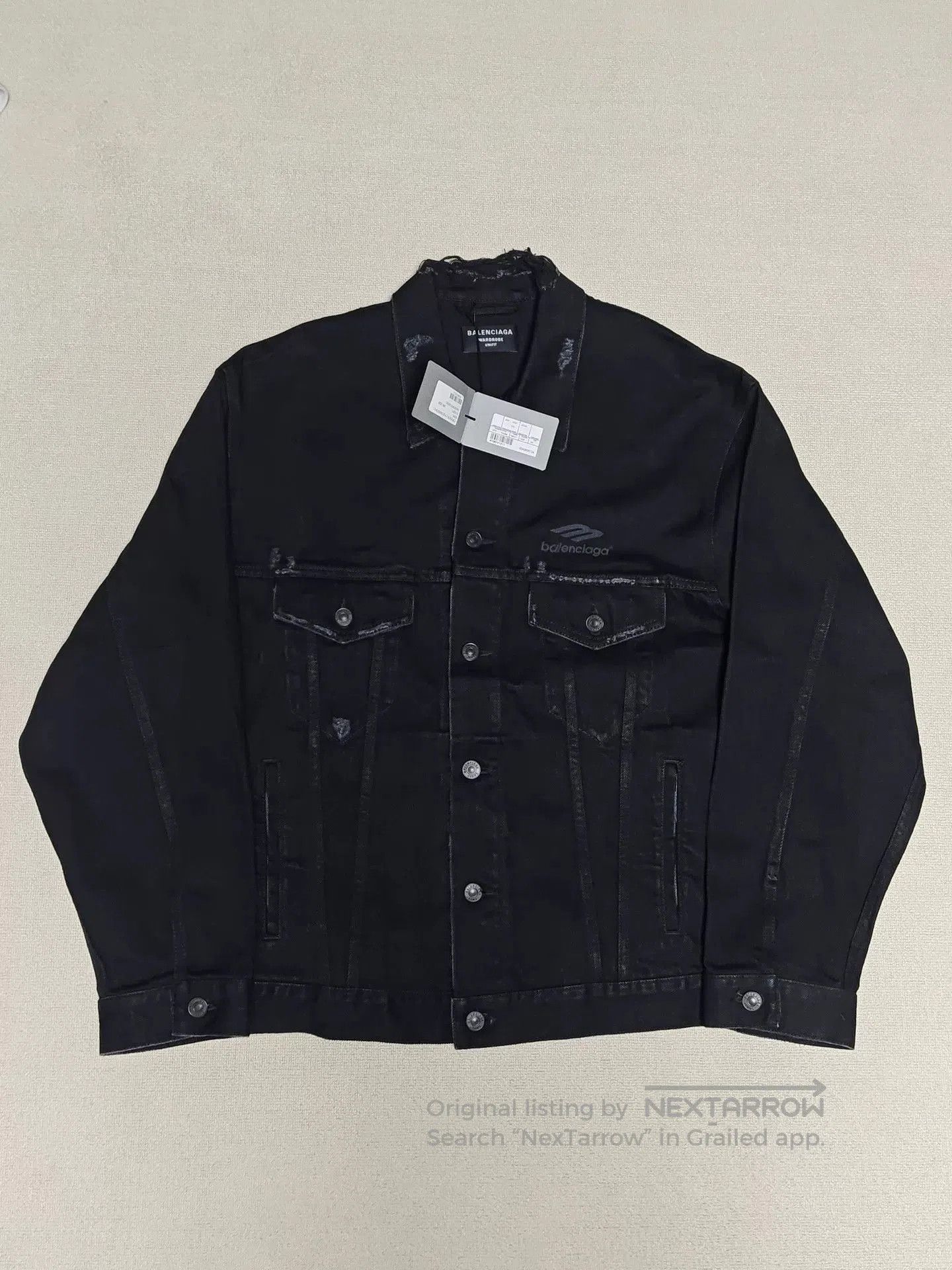 Balenciaga Balenciaga 22FW Distressed Denim Jacket. Size US XS / EU 42 / 0 - 1 Thumbnail