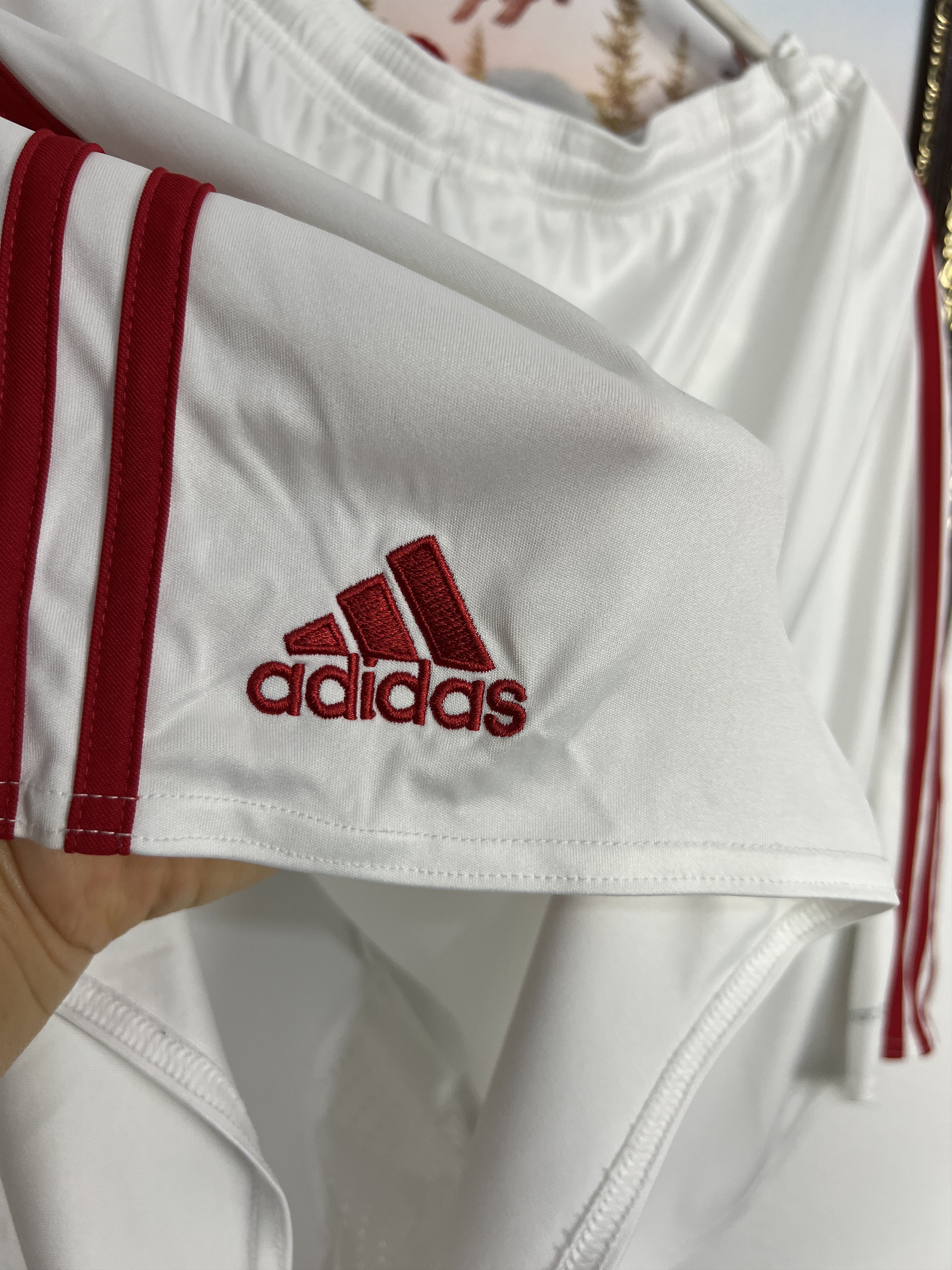 Adidas Vintage Manchester United Football Shorts Soccer Athletic Size US 36 / EU 52 - 10 Thumbnail