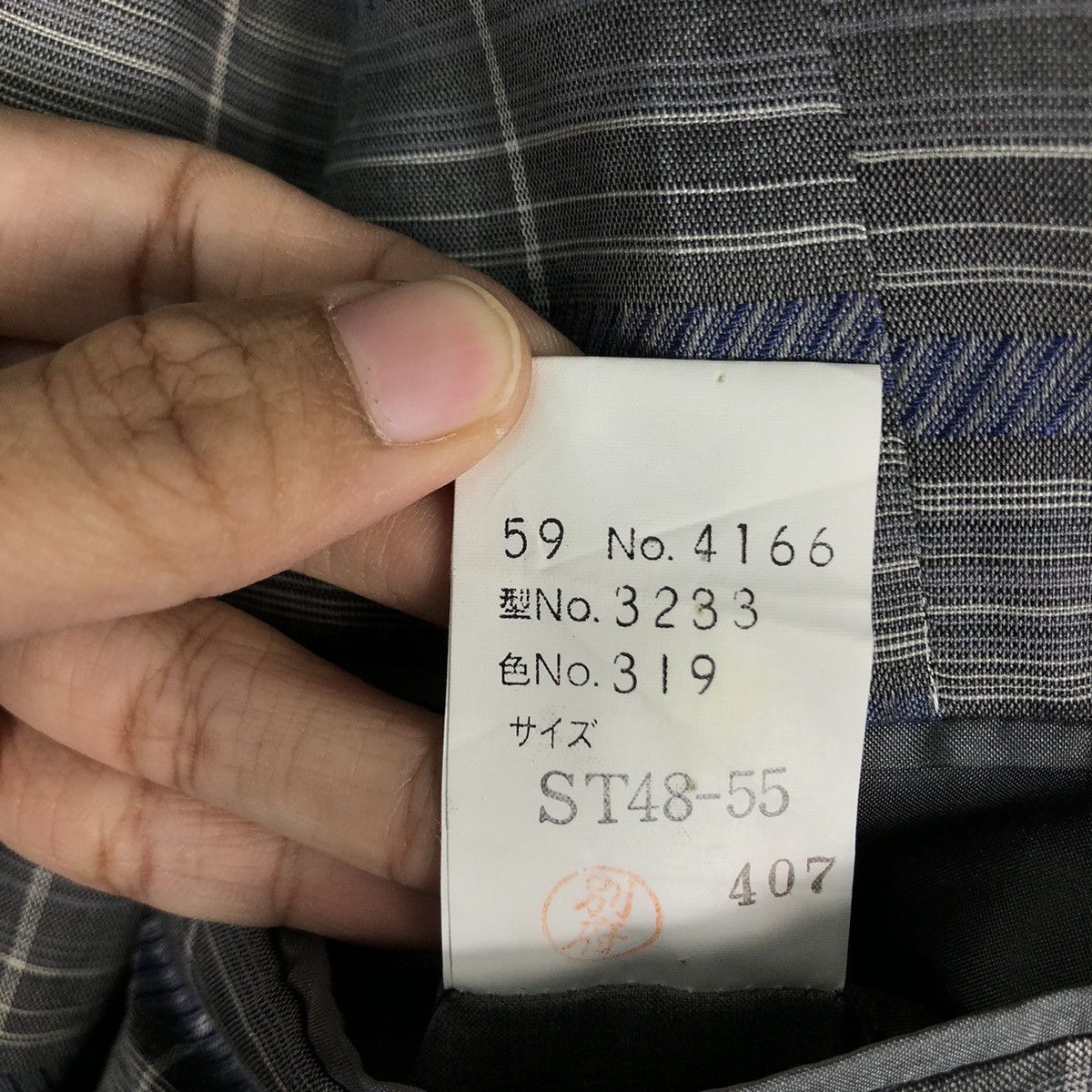 Japanese Brand 🔥Vintage Lanvin Paris Double Breast Tartan Design Coats Size US M / EU 48-50 / 2 - 19 Thumbnail