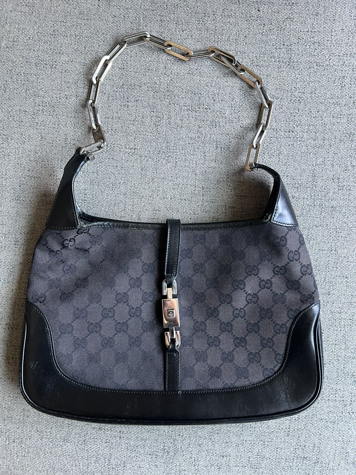Gucci Gucci Jackie monogram with chain strap Size ONE SIZE - 1 Thumbnail