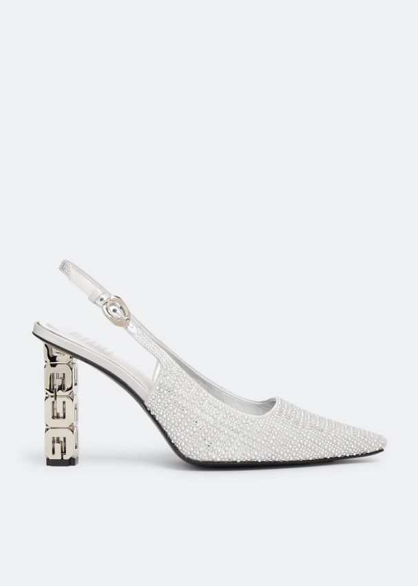 Givenchy o1loc1c0724 Slingback Pumps in Silver Size US 8 / IT 38 - 1 Thumbnail