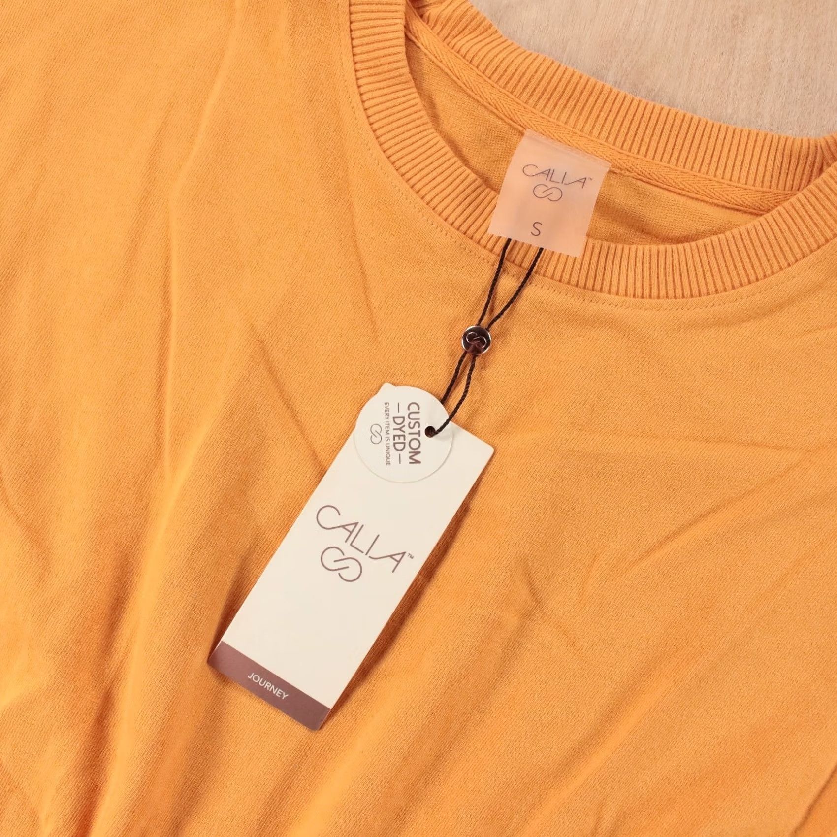 Vintage CALIA nwt Journey sleeveless jersey cotton comfort waist midi dress SMALL Orange Women Sleeveless Midi Dress Calia Size S / US 4 / IT 40 - 3 Thumbnail