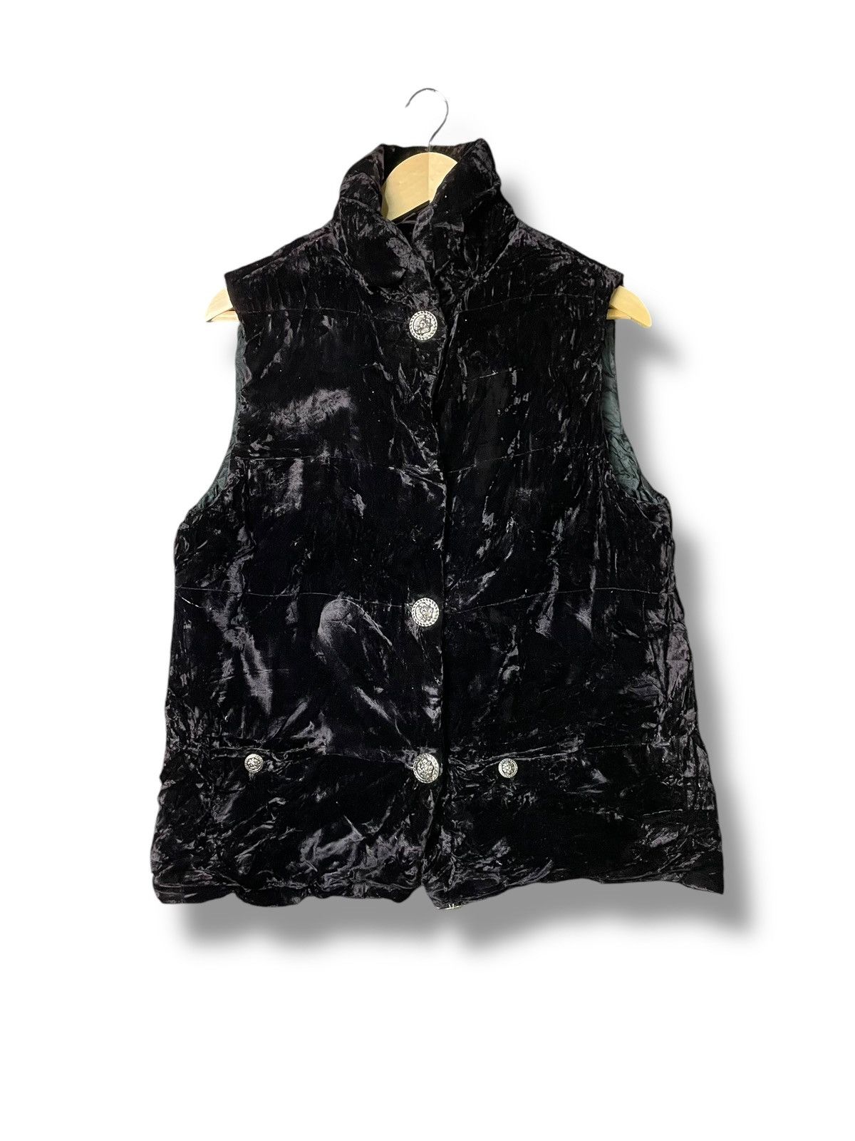 Vintage La Dolce Vita Brand Velvet Outer Vests (58) Size US XS / EU 42 / 0 - 1 Thumbnail