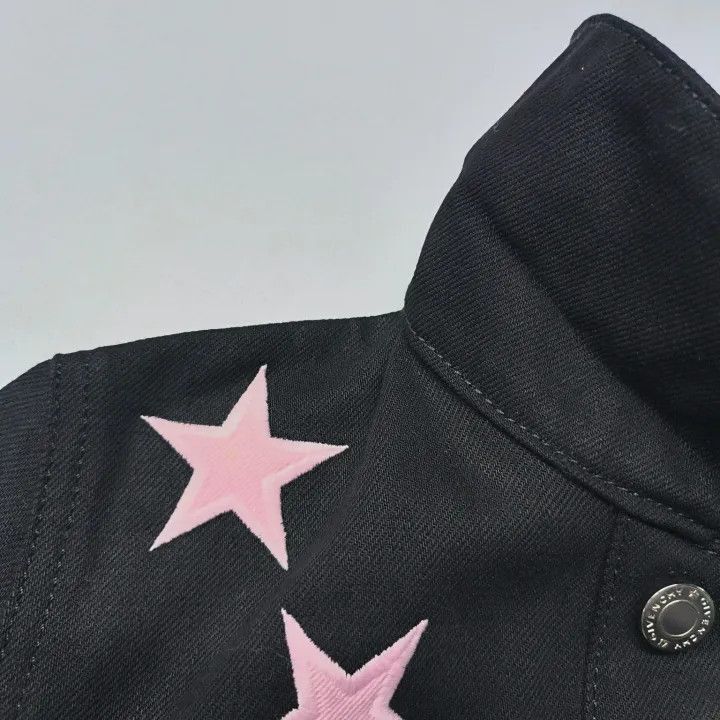 Givenchy Givenchy Givenchy Black Denim Jacket with Star Prints -250 Size US XS / EU 42 / 0 - 6 Thumbnail