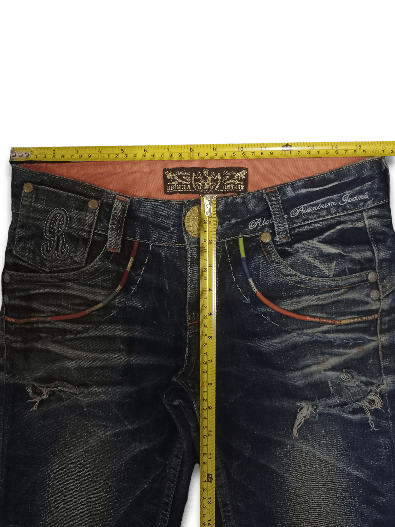 Japanese Brand Vintage Japanese Embroidered Buckle Back Flare Jeans Size US 32 / EU 48 - 12 Thumbnail