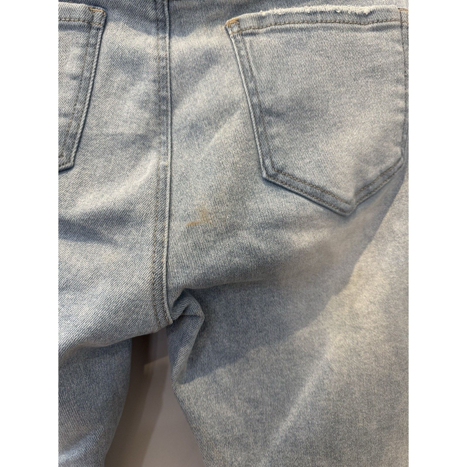 United Bamboo Bamboo Og Denim Skinny Jeans Jr Size 11 Distressed Raw Hem Size 28" / US 6 / IT 42 - 4 Thumbnail