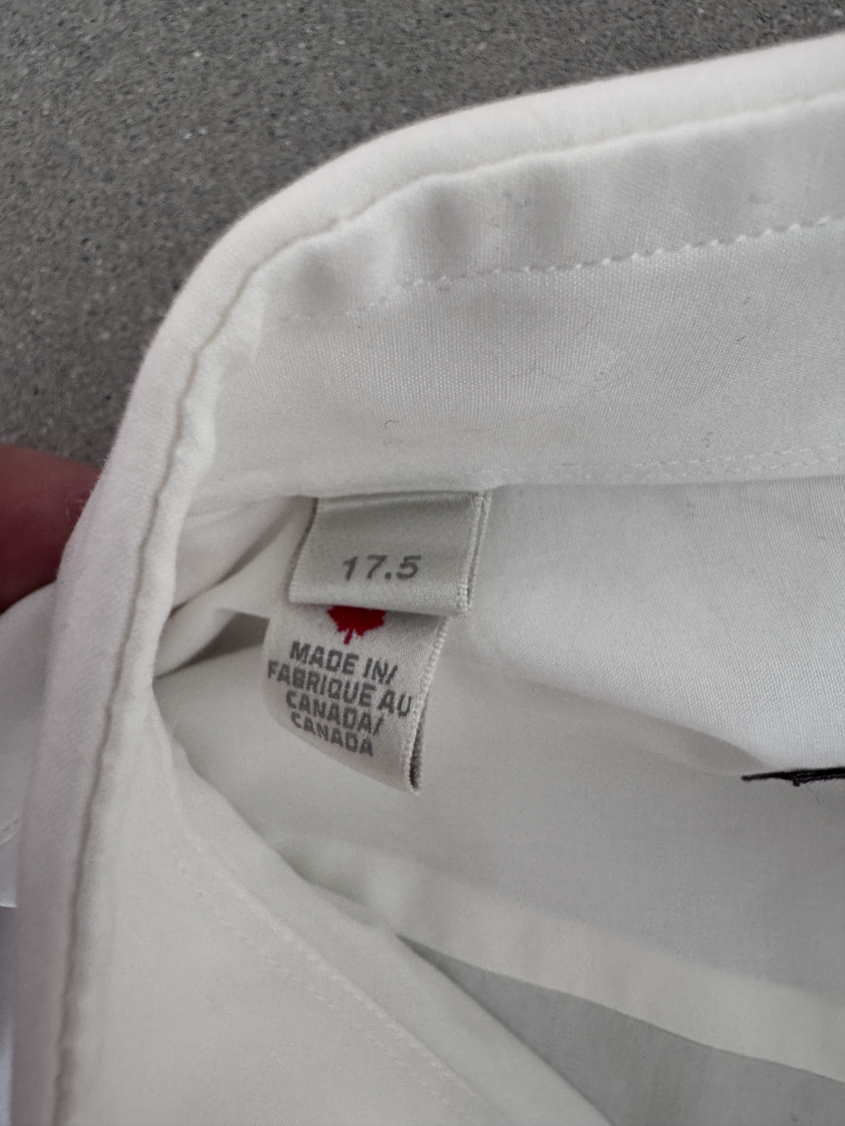Hickey Freeman HICKEY FREEMAN - Ivory classic LS shirt Size US XL / EU 56 / 4 - 4 Thumbnail